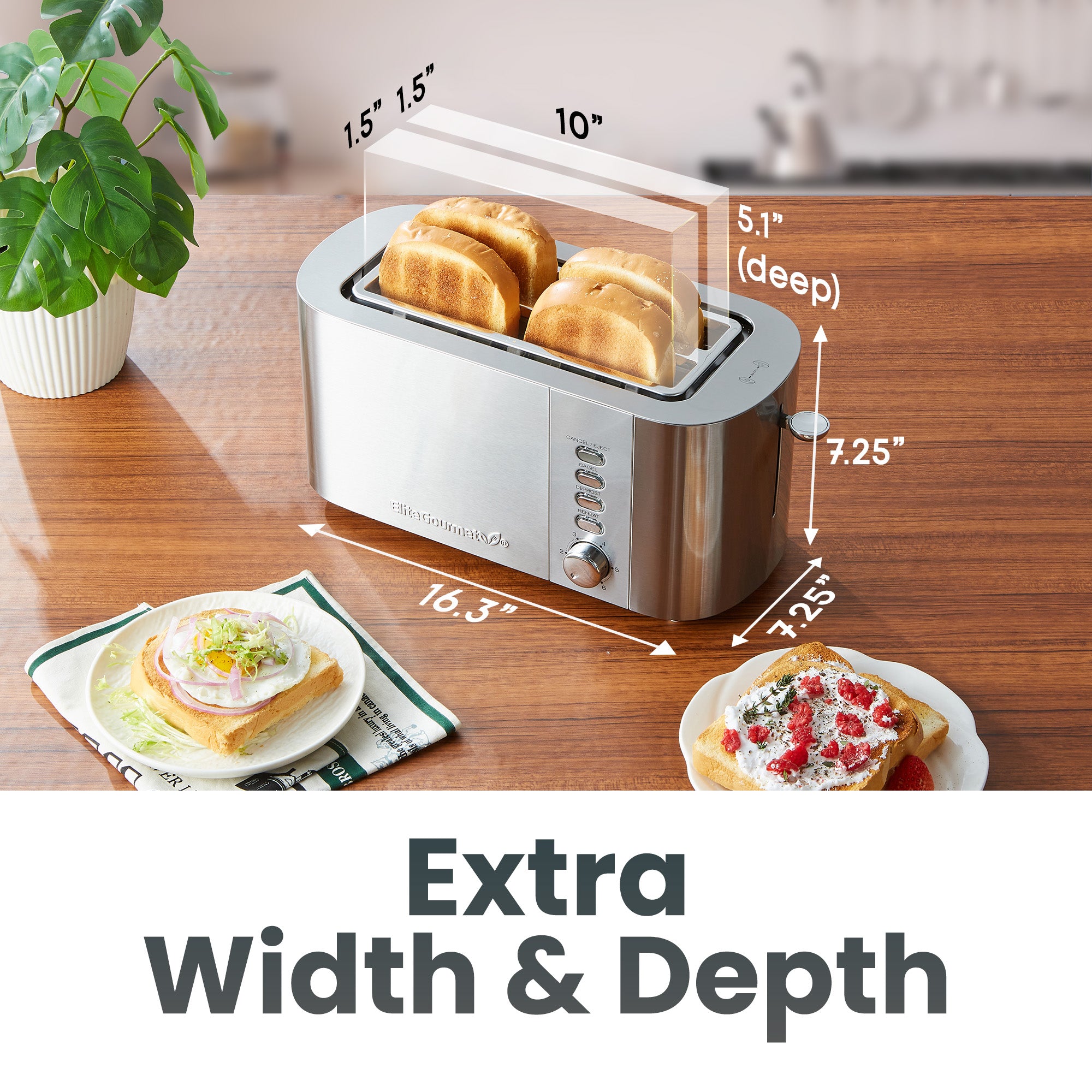 elite-gourmet-toasters-ect4123x-toaster-4-scheiben-edelstahl image 6