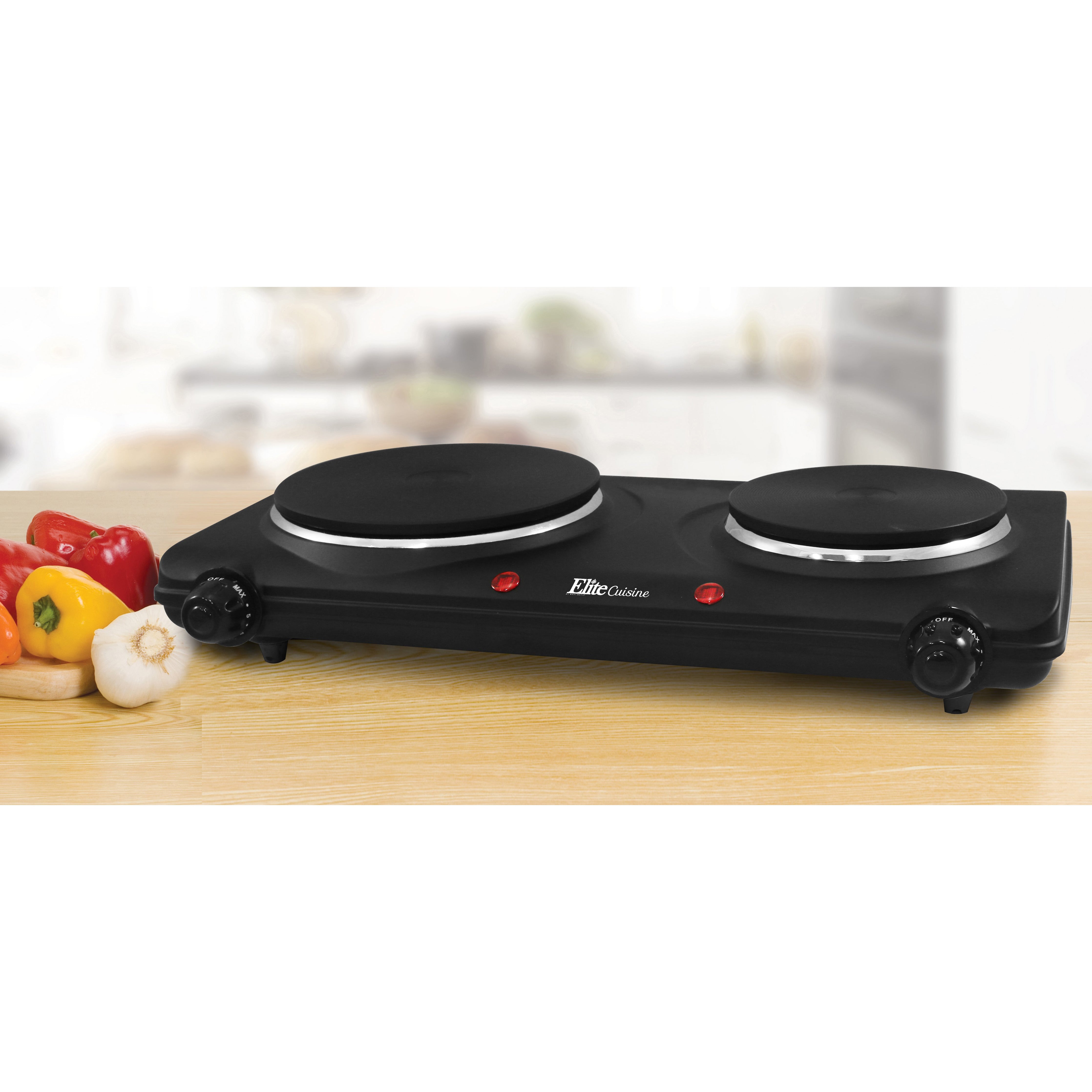 elite-gourmet-doppel-kochplatte-elektroherd-2-platten-1500-w image 2