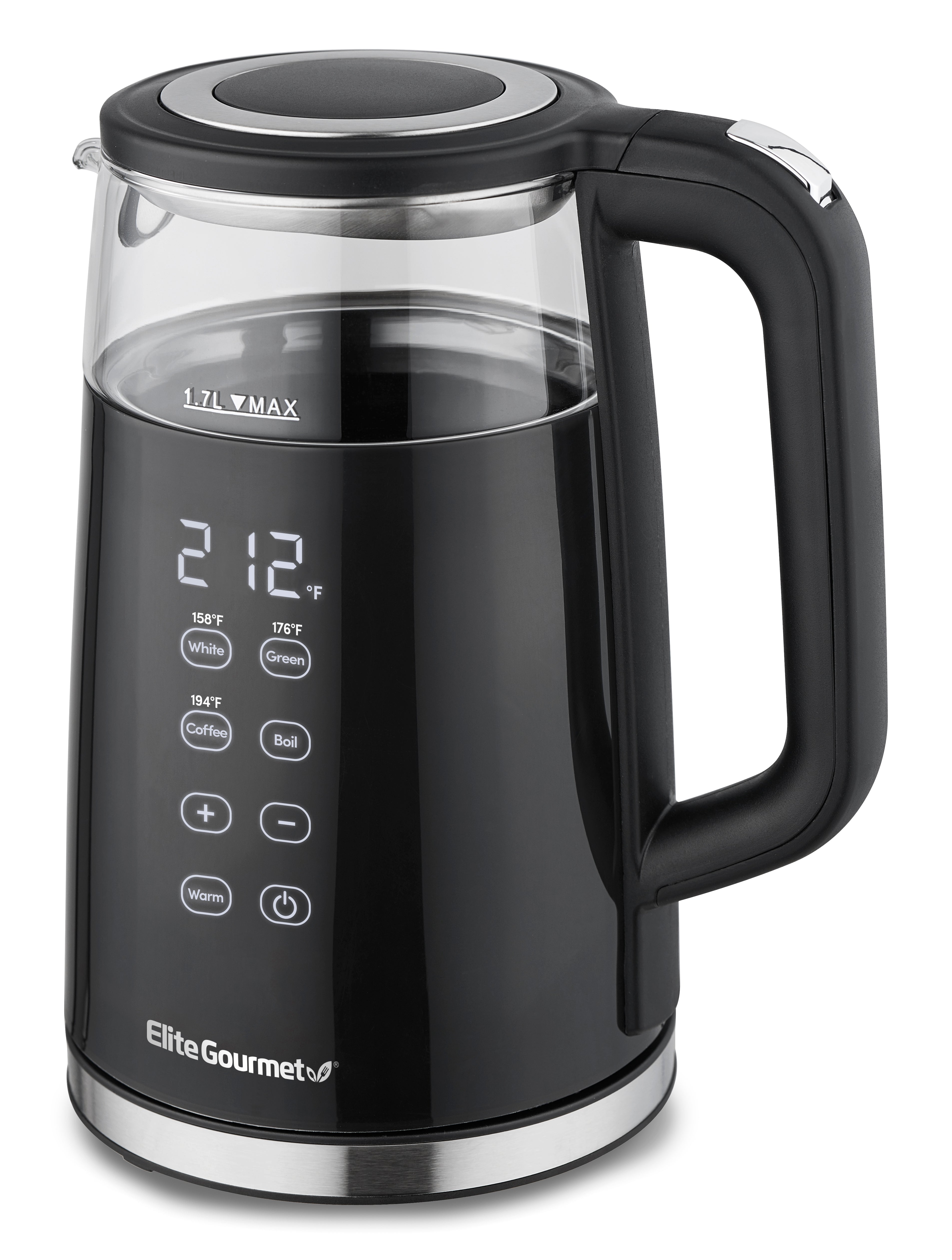 elite-gourmet-electric-kettle-wasserkocher-glas-1-7l-digital image 1
