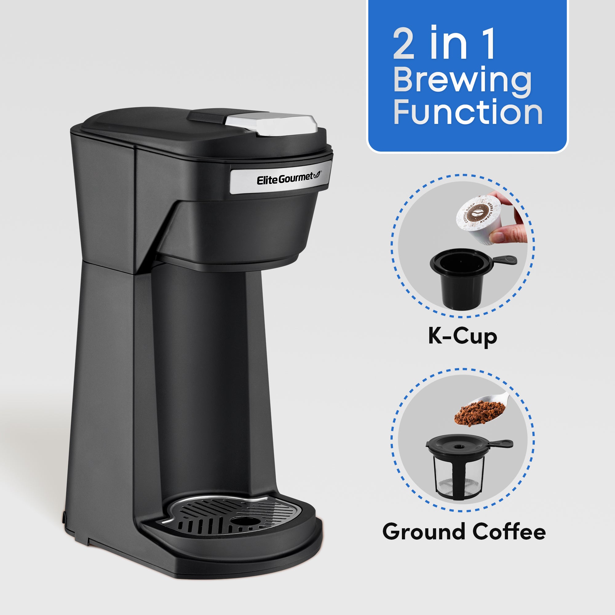 elite-gourmet-kapsel-kaffeemaschine-355-ml-single-serve-800-w image 2