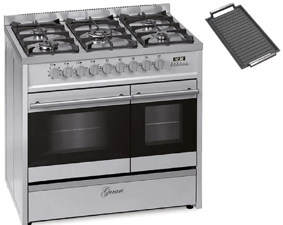 gurari-gch-e-916-x-standherd-90-cm-edelstahl-doppelbackofen image 1