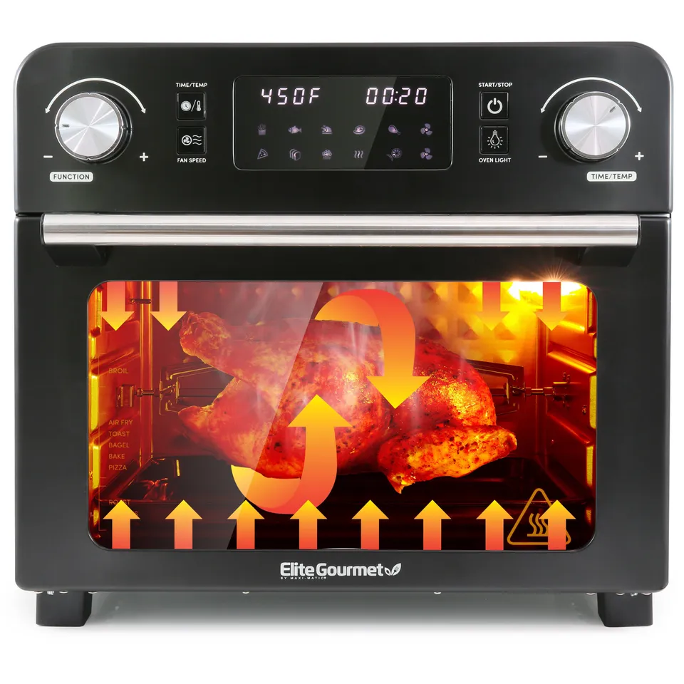 elite-gourmet-air-fryers-23l-hei-luftfritteuse-ofen-digital image 1