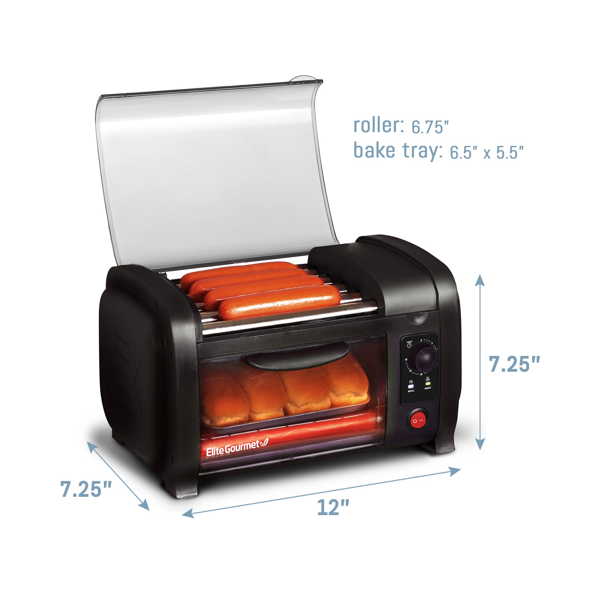 elite-gourmet-hot-dog-roller-toaster-oven-br-tchenw-rmer image 2