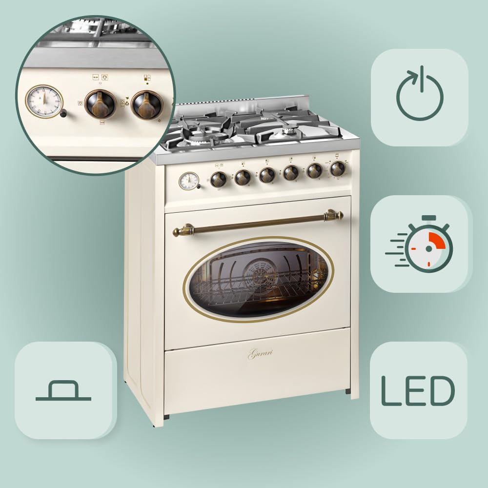 gurari-gch-g-614-cr-gasherd-60-cm-creme-mit-gasbackofen image 6