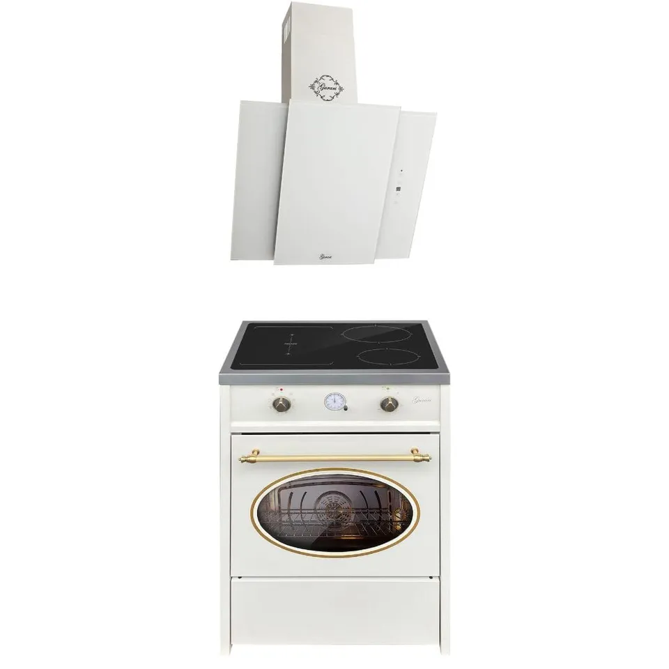 gurari-gch-e-612-cr-herdset-induktion-60cm-creme-abluft image 1