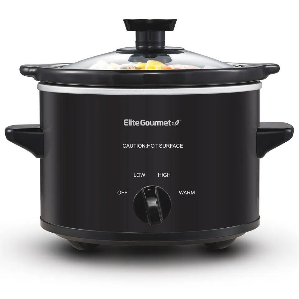 elite-gourmet-slow-cooker-1-5-qt-wei-mit-glasdeckel image 1