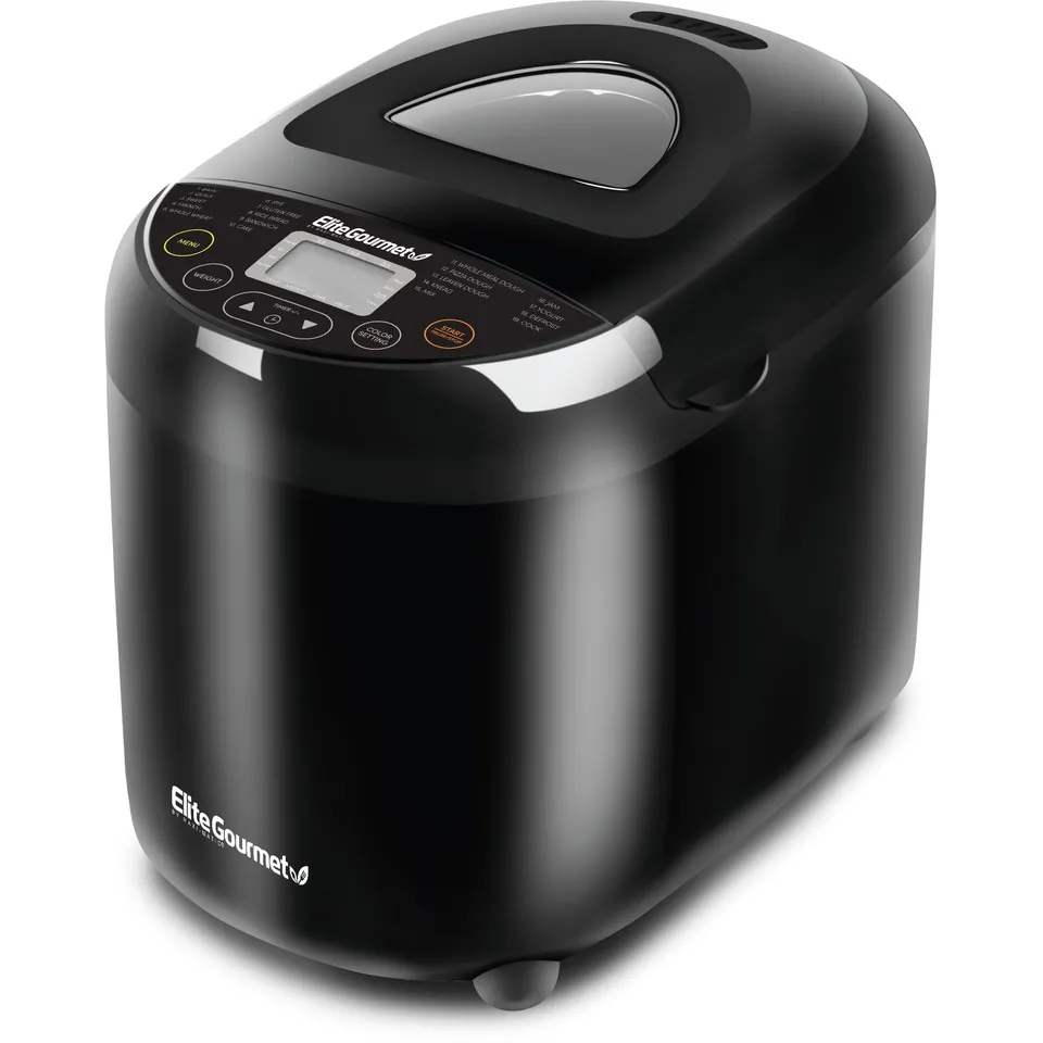 elite-gourmet-bread-maker-brotbackautomat-2-lb-schwarz-19-programme image 1