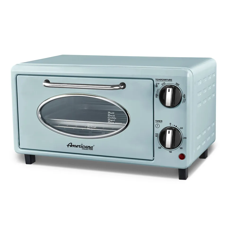 elite-gourmet-toaster-ovens-retro-mini-backofen-mint-1000-w image 1