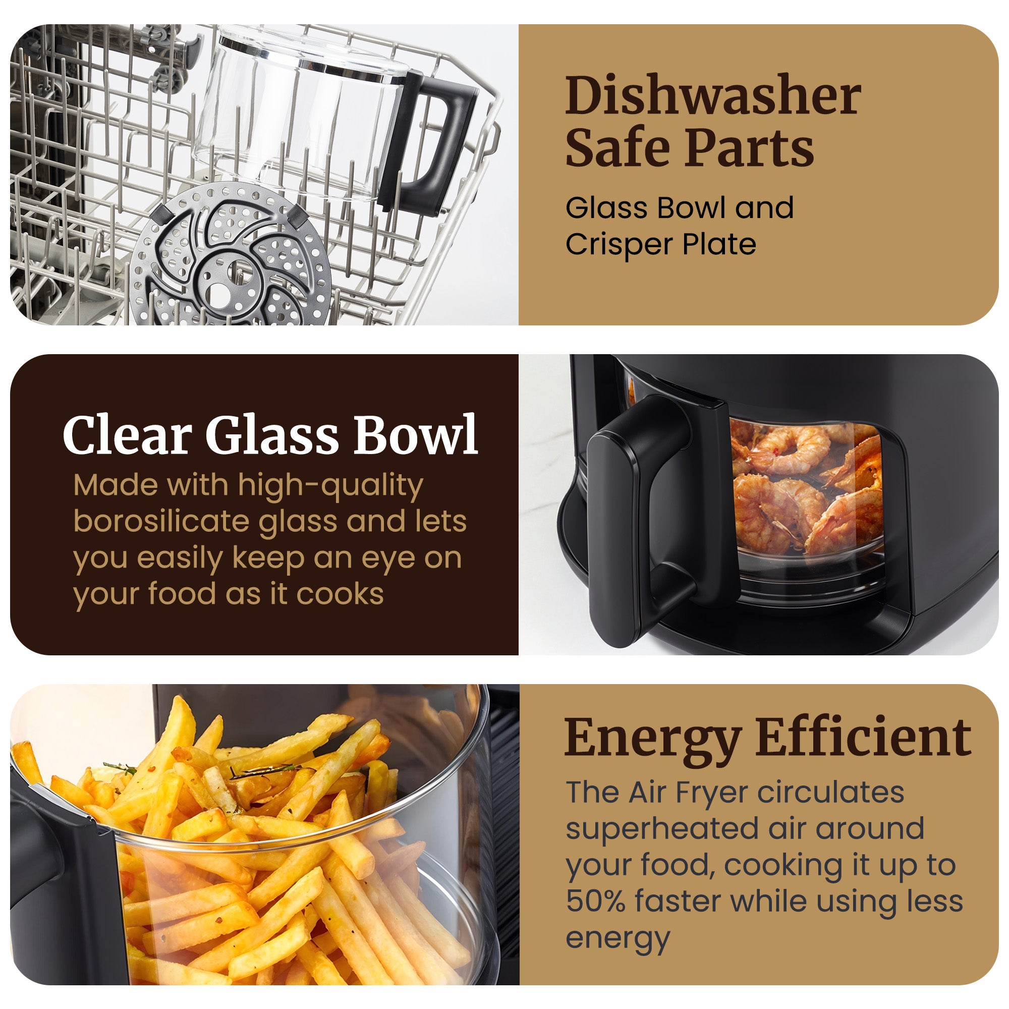 elite-gourmet-air-fryers-2-3qt-glas-hei-luftfritteuse-2-3l-keramik image 2
