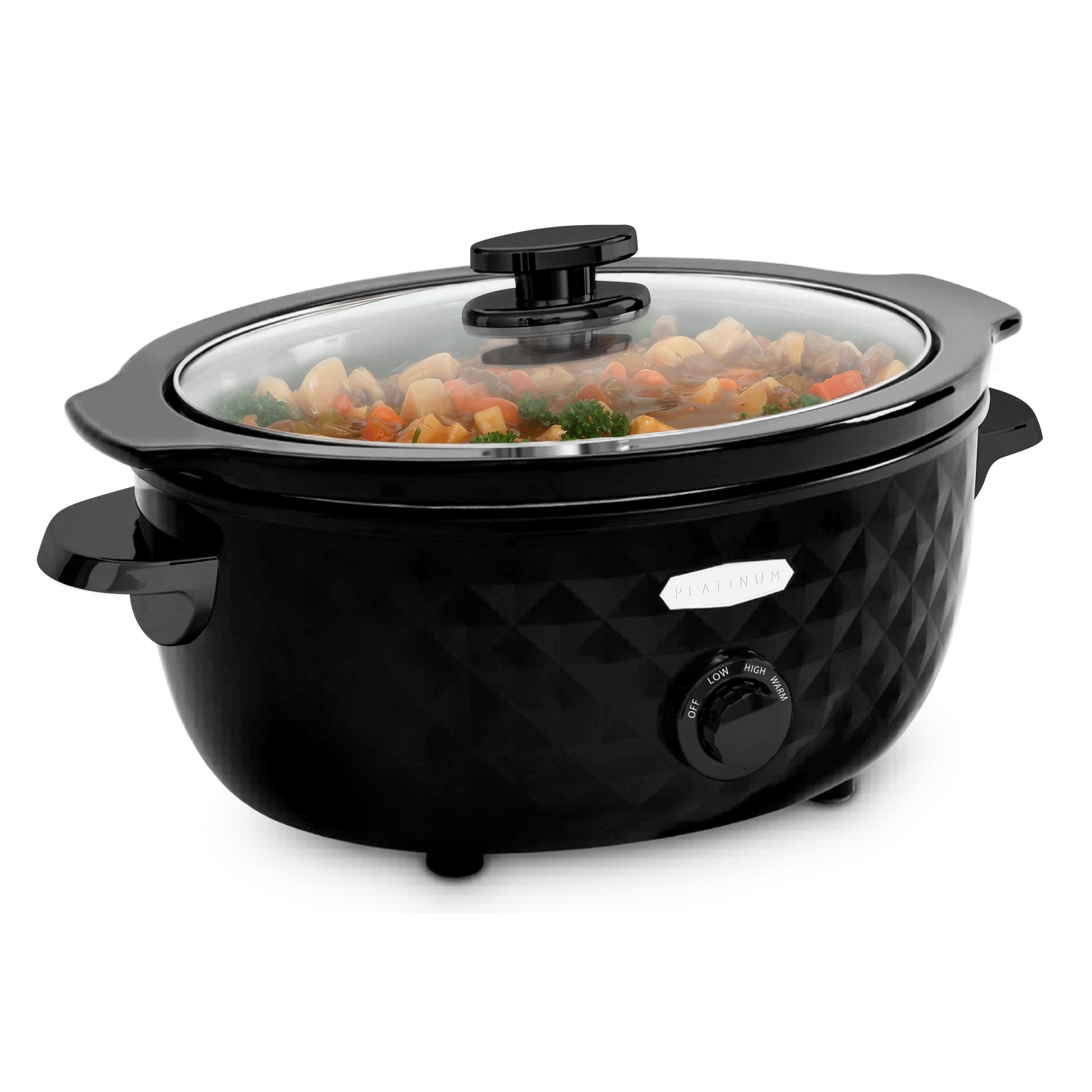 elite-gourmet-slow-cooker-6-qt-oval-schwarz-keramik image 7