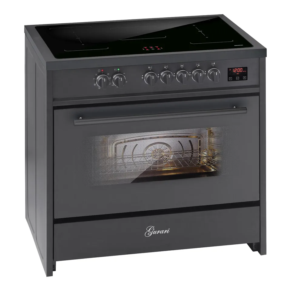 gurari-gch-e-913-bl-induktions-standherd-90cm-schwarz-121l image 1