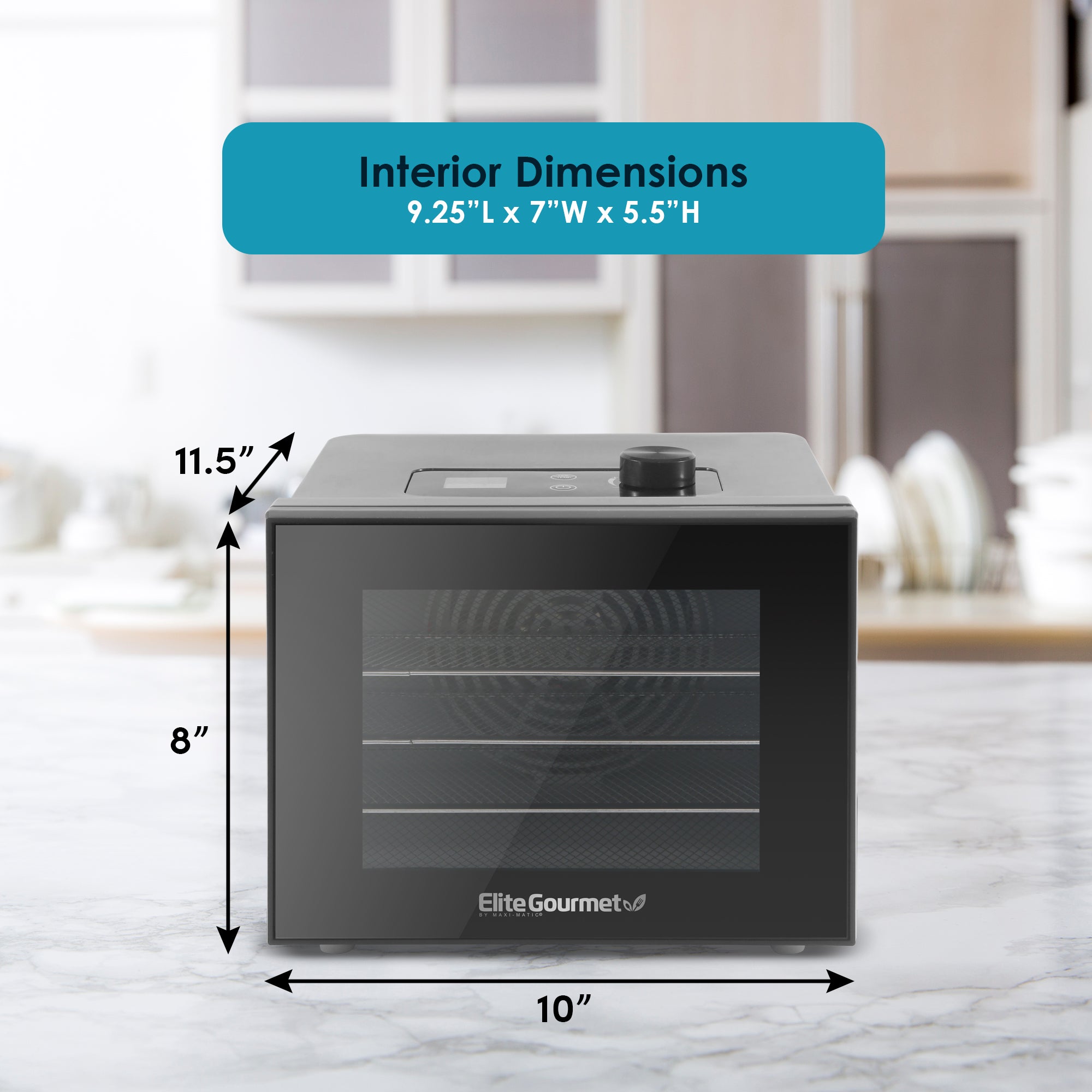 elite-gourmet-food-dehydrators-d-rrautomat-4-ebenen-stahl image 8