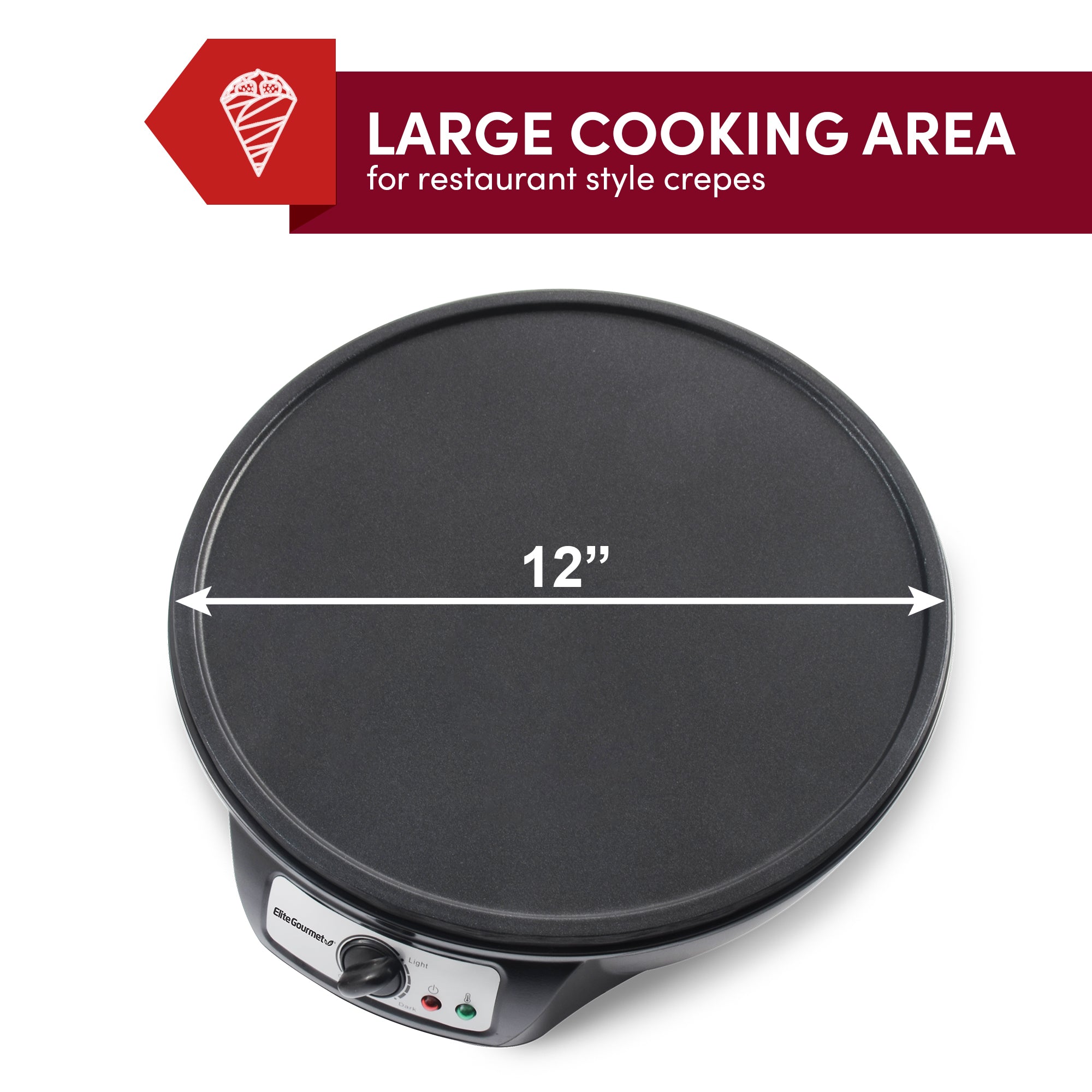 elite-gourmet-cr-pesmaker-12-griddle-antihaft-5-stufen image 5