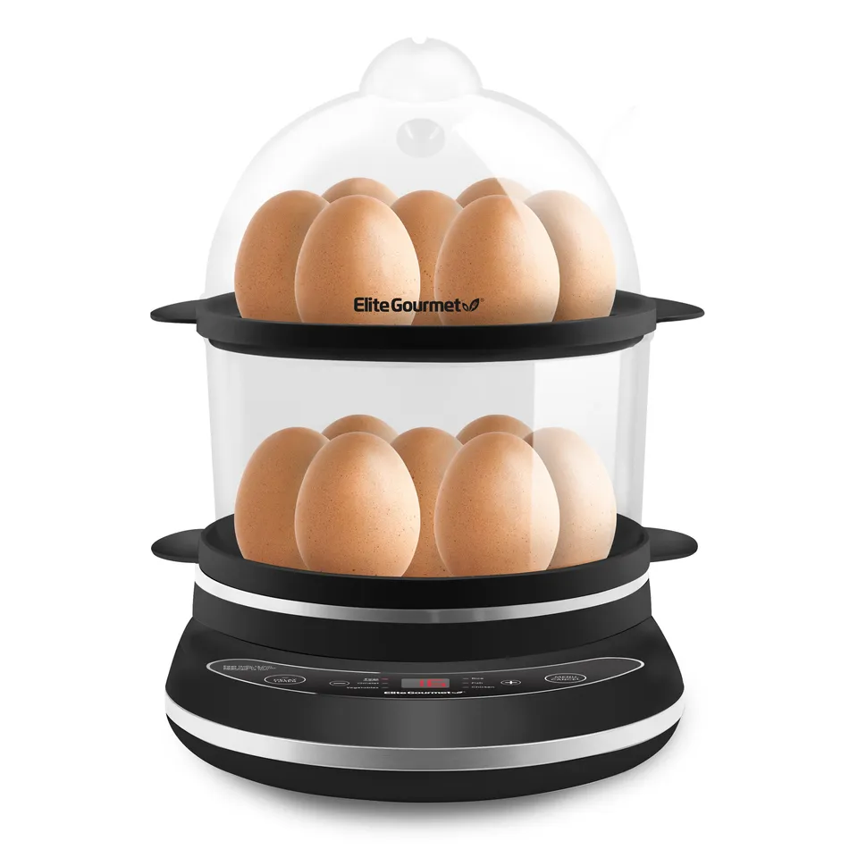 elite-gourmet-egg-cookers-14-eier-eierkocher-schwarz image 1