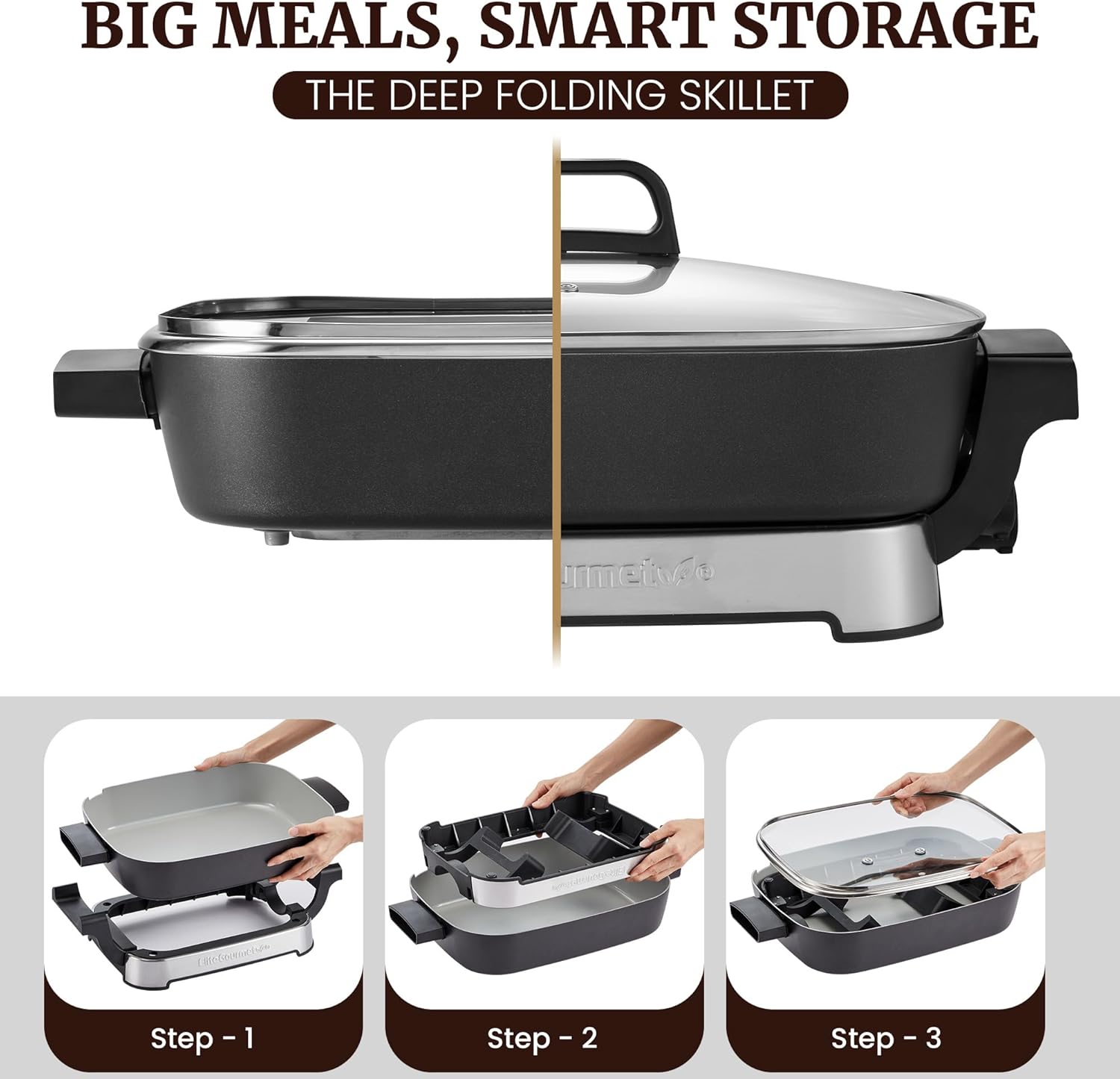 elite-gourmet-electric-skillets-elektropfanne-15-1500-w-keramik image 2