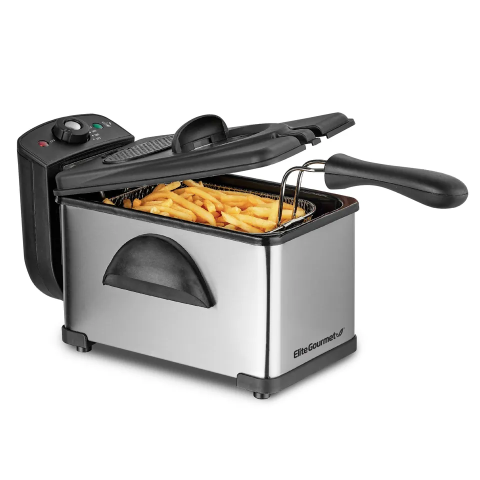 elite-gourmet-2-qt-fritteuse-edelstahl-2-liter-1500-w image 1