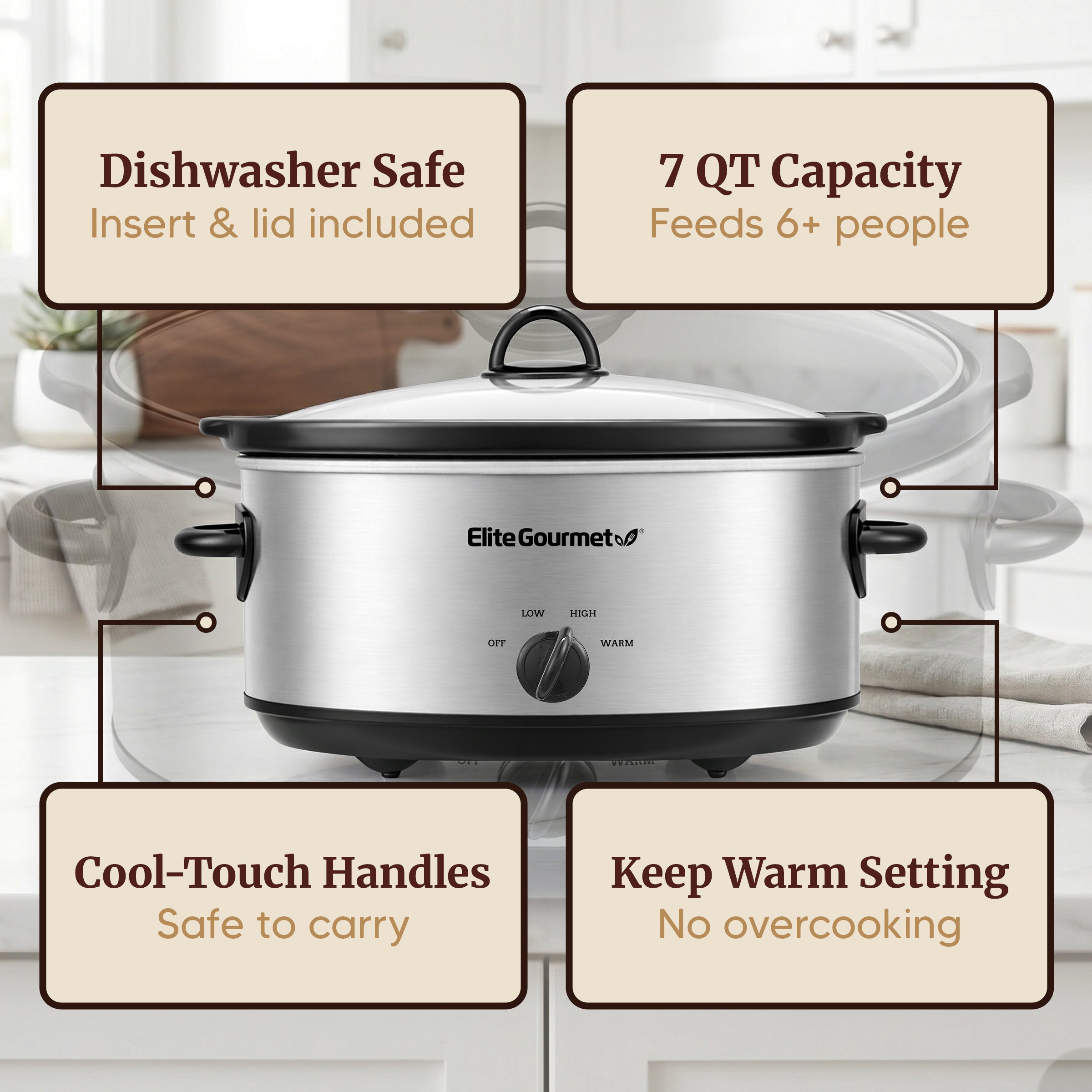 elite-gourmet-slow-cookers-7-qt-schongarer-keramik-warmhalten image 7