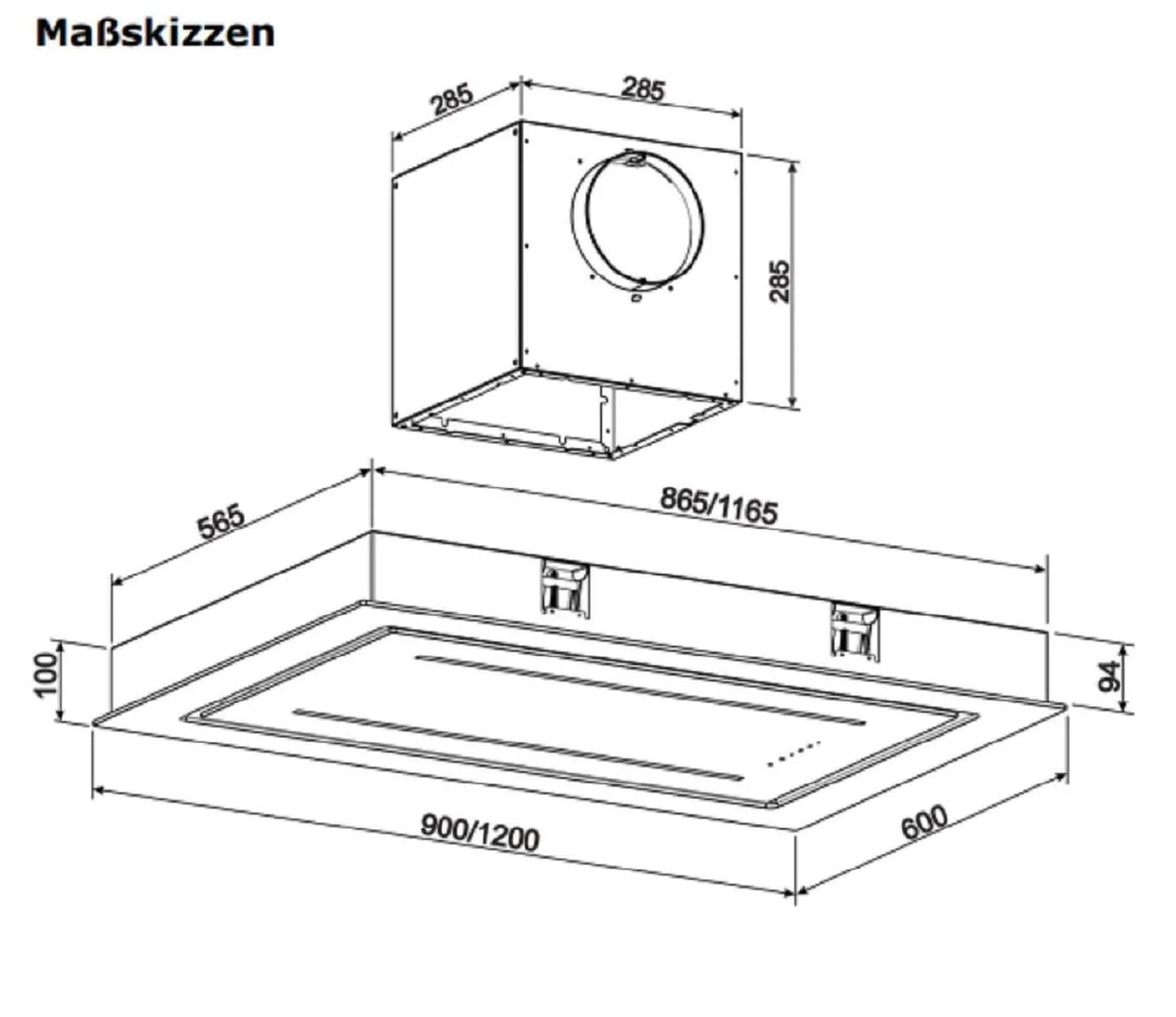 gurari-gch-c-341-wh-deckenhaube-90-cm-wei-glas-1000-m-h image 5