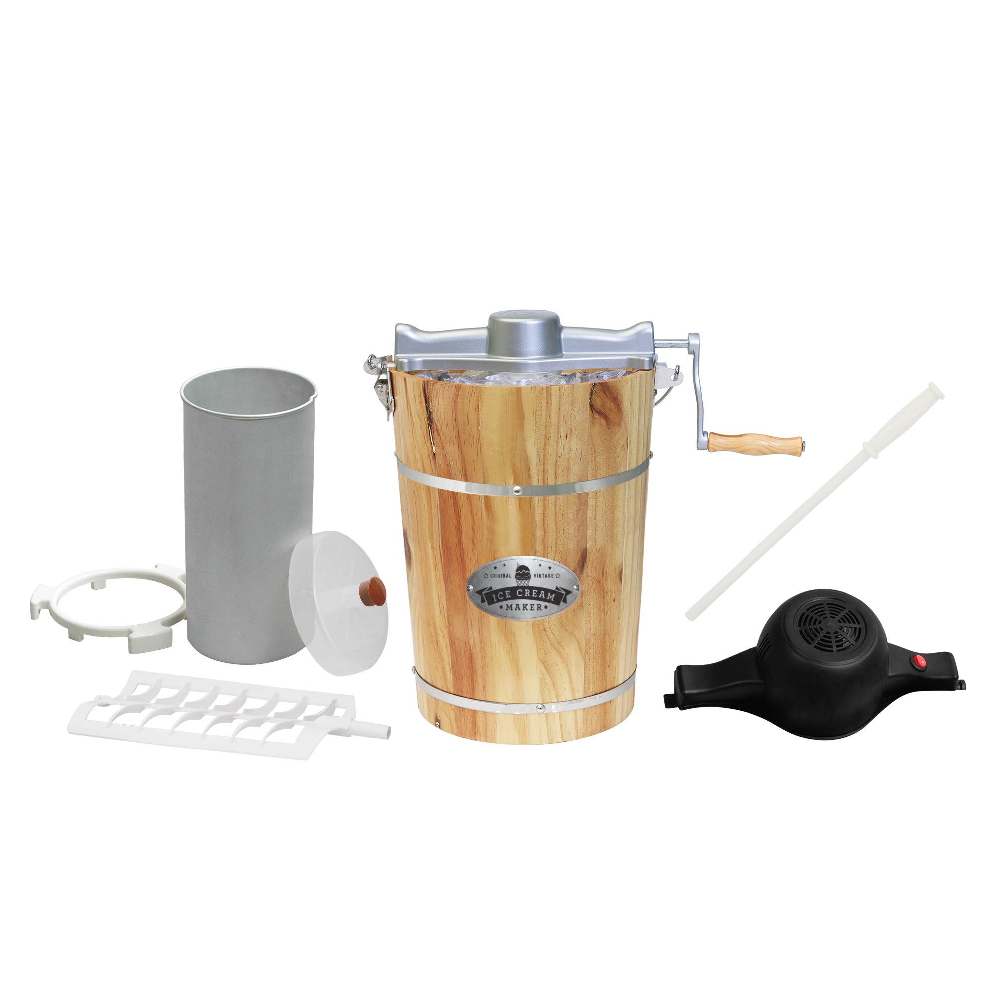 elite-gourmet-ice-cream-makers-6-qt-eismaschine-holz image 5