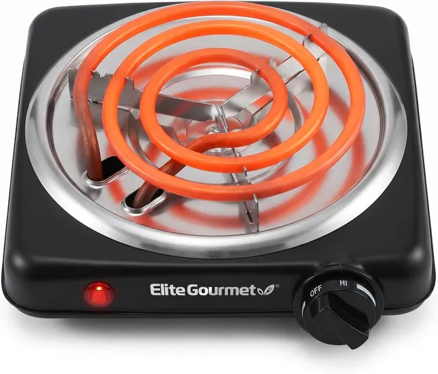 elite-gourmet-hot-plates-single-coiled-elektrokochplatte-1000w image 1