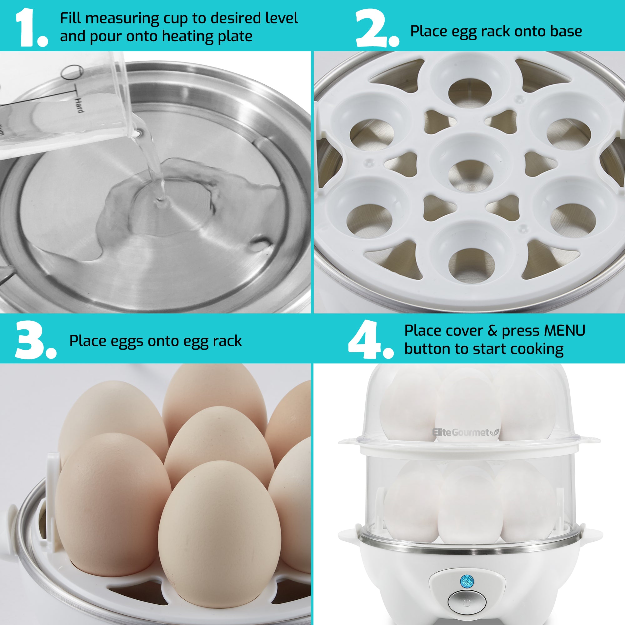 elite-gourmet-eierkocher-14-eier-wei-mit-pochieren image 6