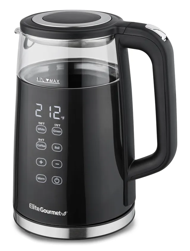 elite-gourmet-electric-kettle-wasserkocher-glas-1-7l-digital image 1