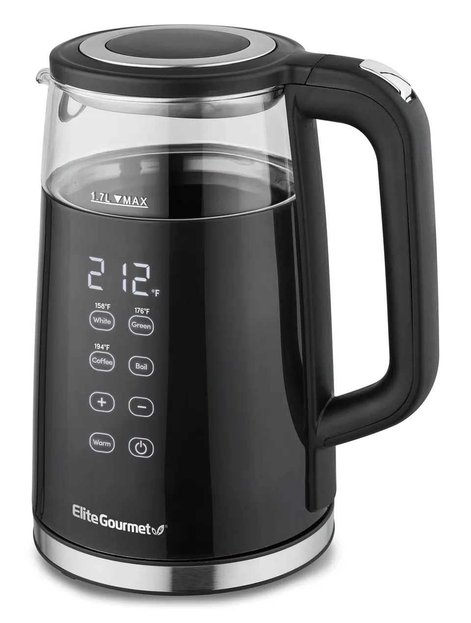 elite-gourmet-electric-kettle-wasserkocher-glas-1-7l-digital image 1