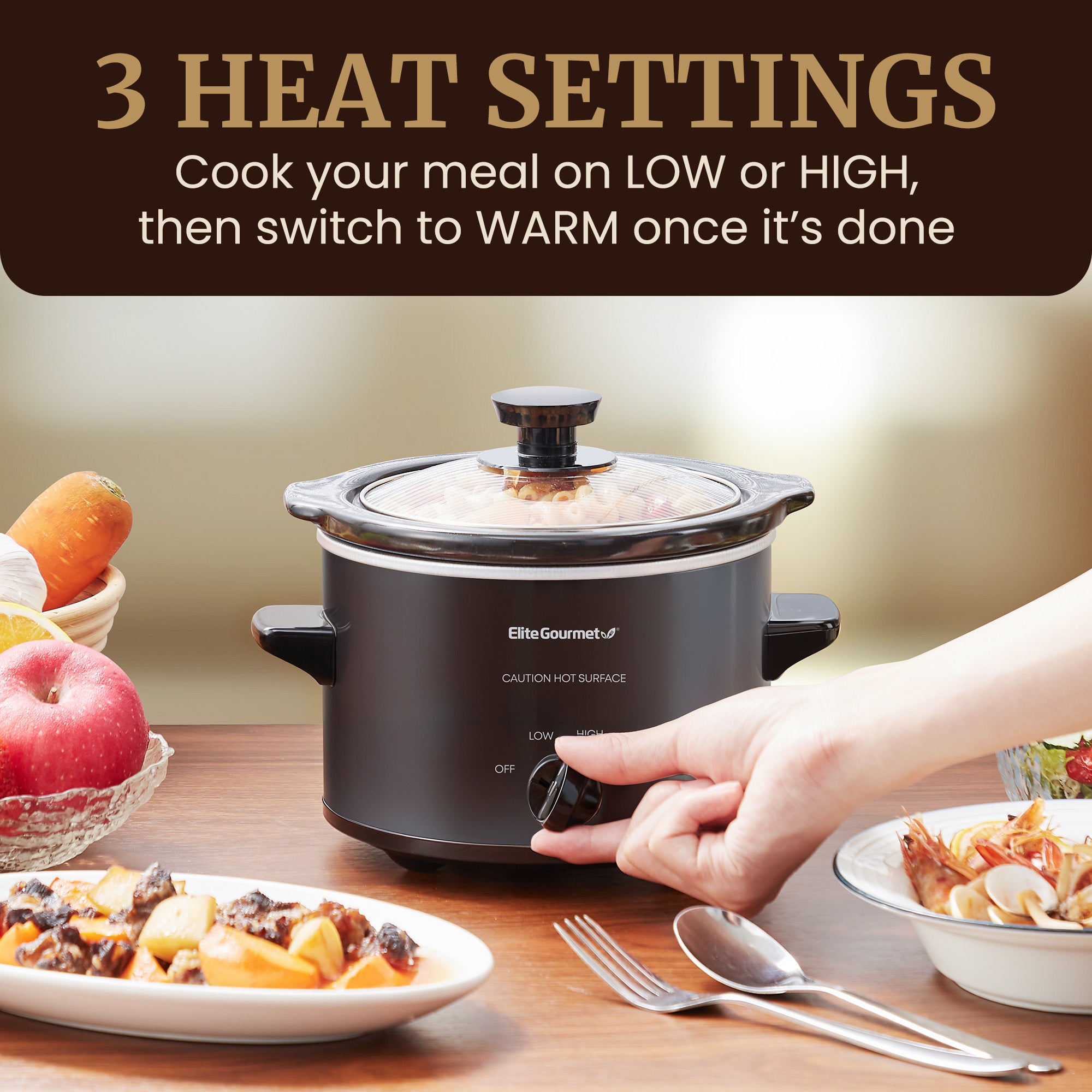 elite-gourmet-slow-cooker-1-5-qt-wei-mit-glasdeckel image 6