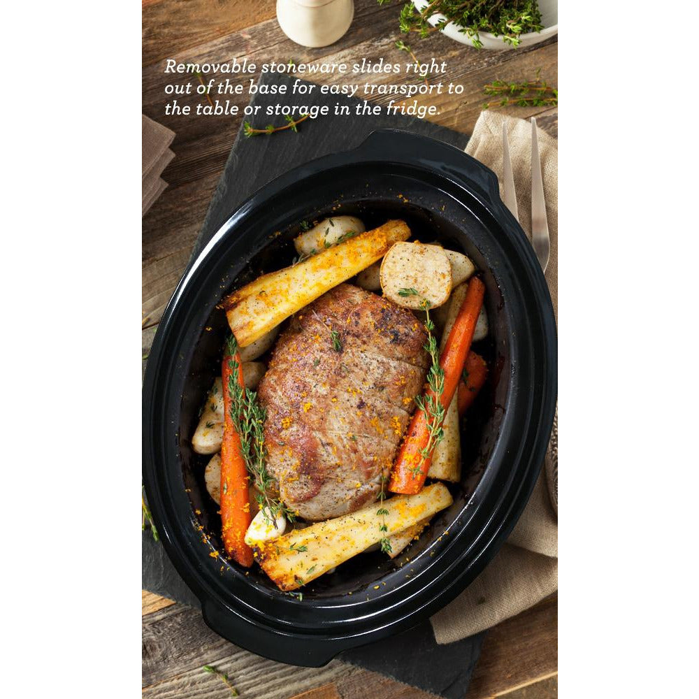 elite-gourmet-slow-cooker-6-qt-oval-schwarz-keramik image 4