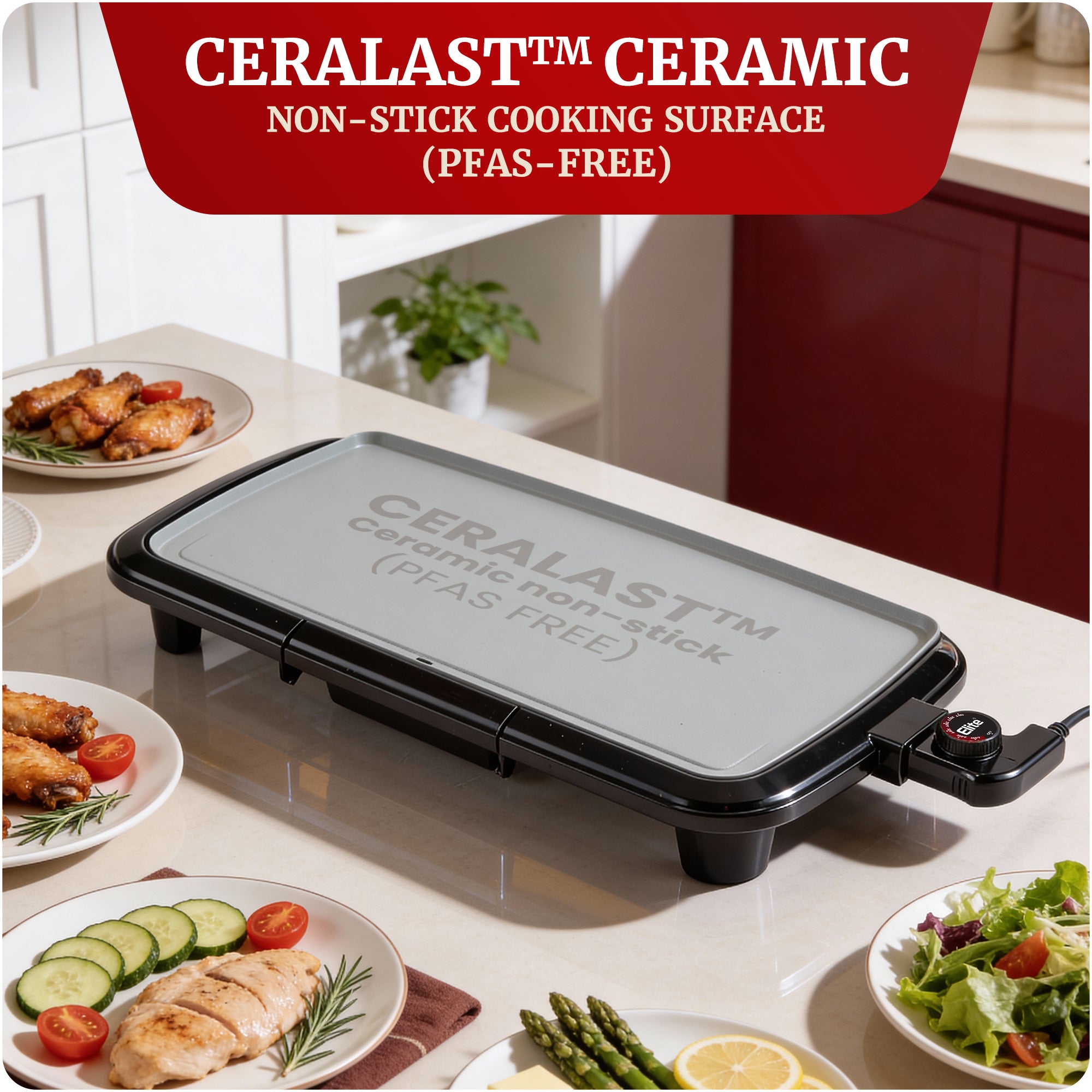 elite-gourmet-ceralast-grillplatte-keramik-25x51cm-1500w image 5