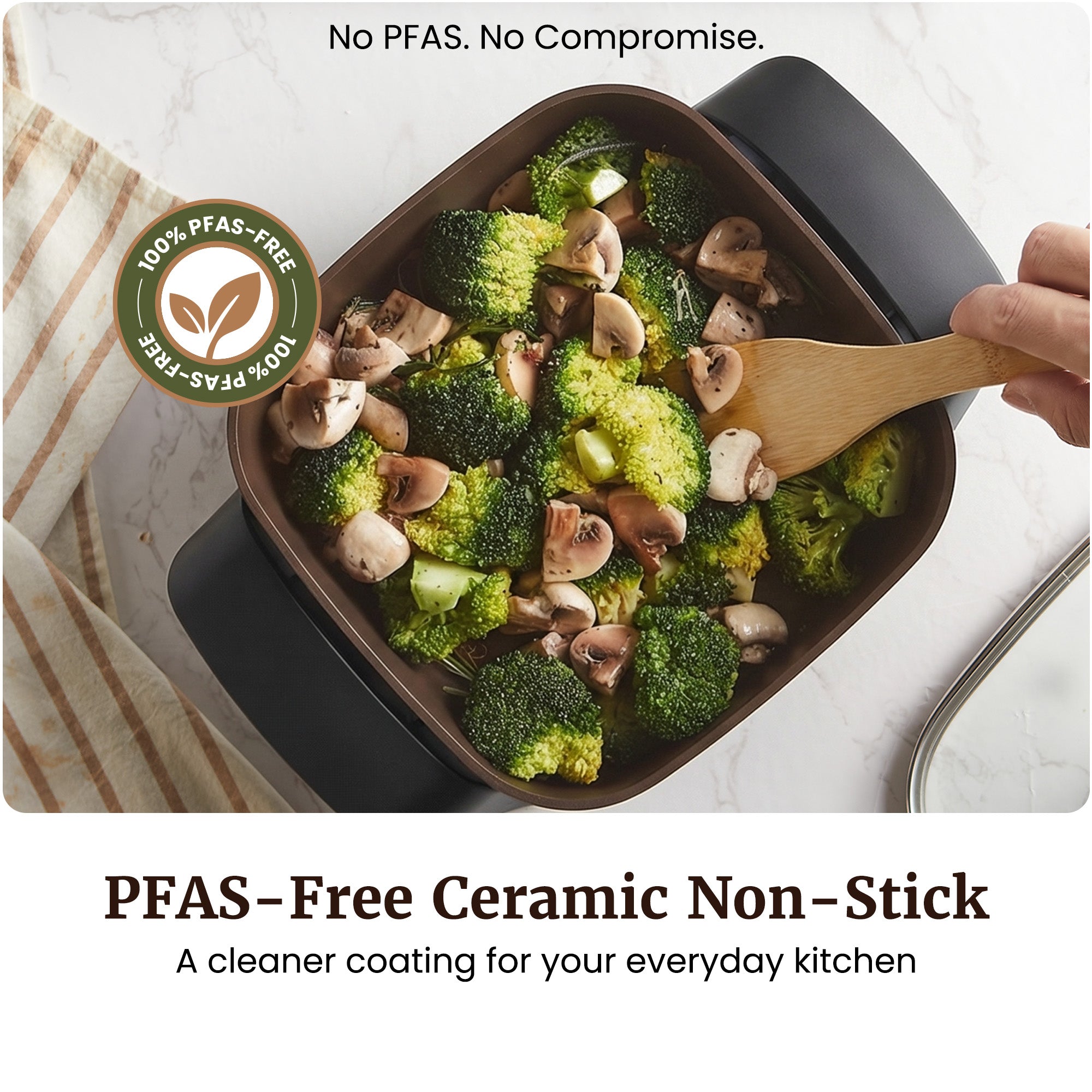 elite-gourmet-eg808c-elektropfanne-20-cm-keramik-pfas-frei image 2