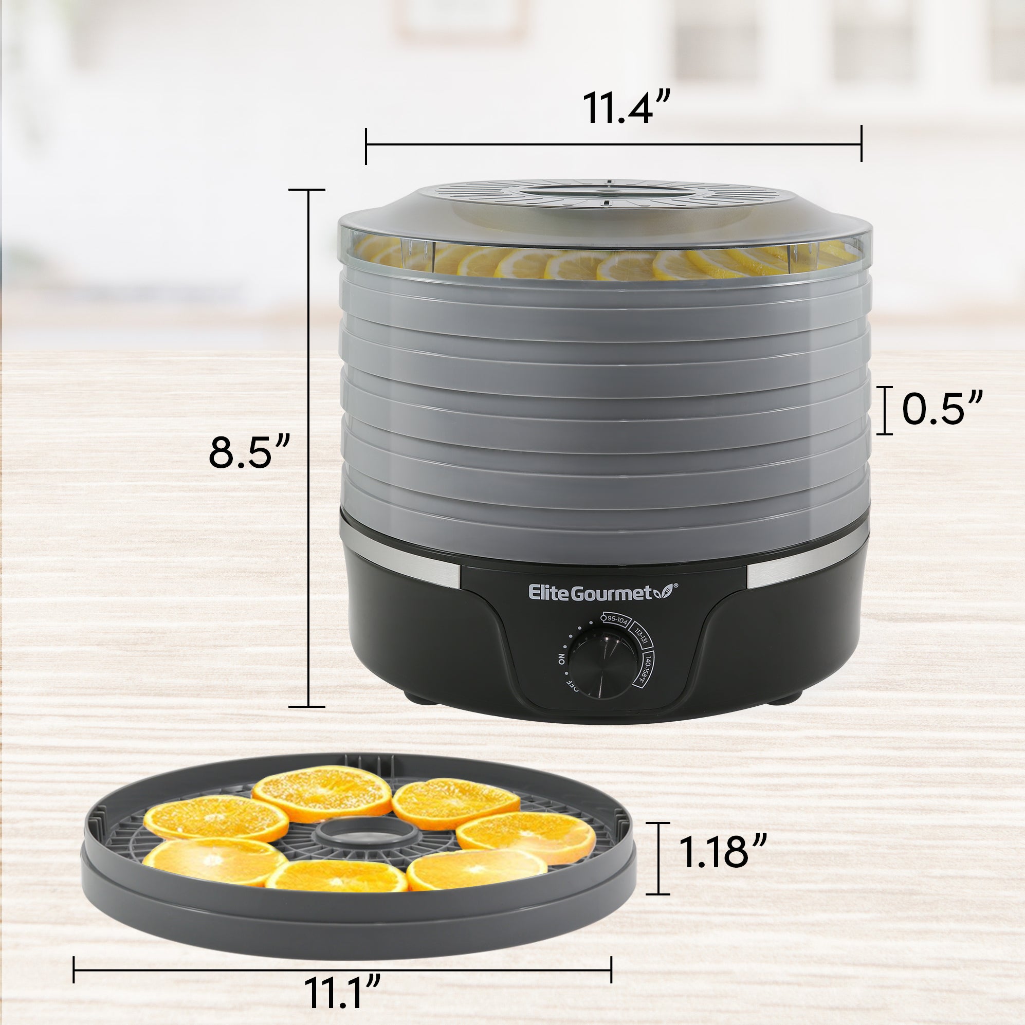 elite-gourmet-5-tier-d-rrautomat-350w-5-ebenen image 6