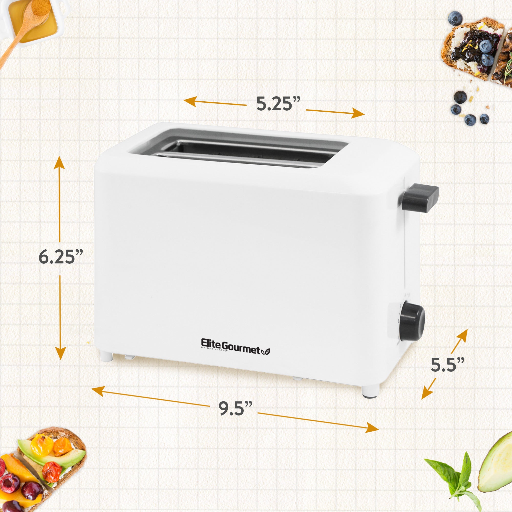 elite-gourmet-cool-touch-toaster-2-scheiben-7-stufen image 5