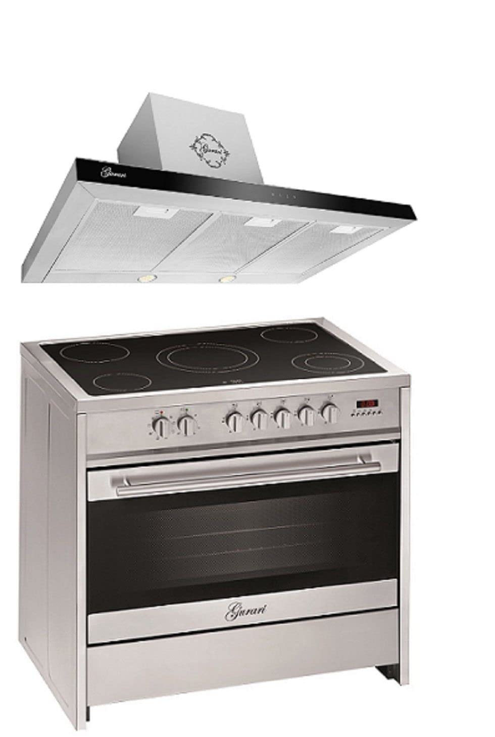 gurari-gch-e-912-x-herdset-90-cm-elektro-edelstahl-121-l image 1