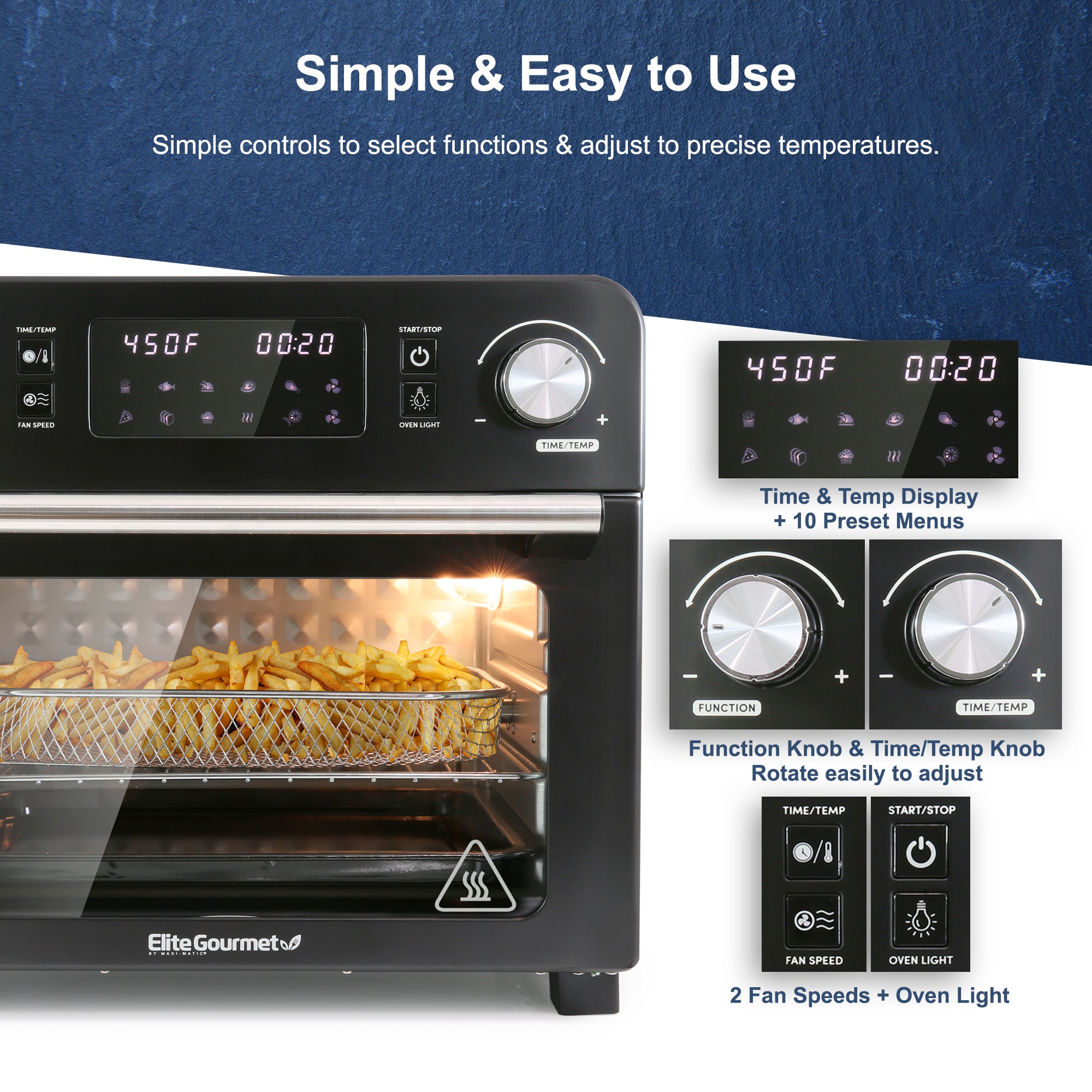 elite-gourmet-air-fryers-23l-hei-luftfritteuse-ofen-digital image 4