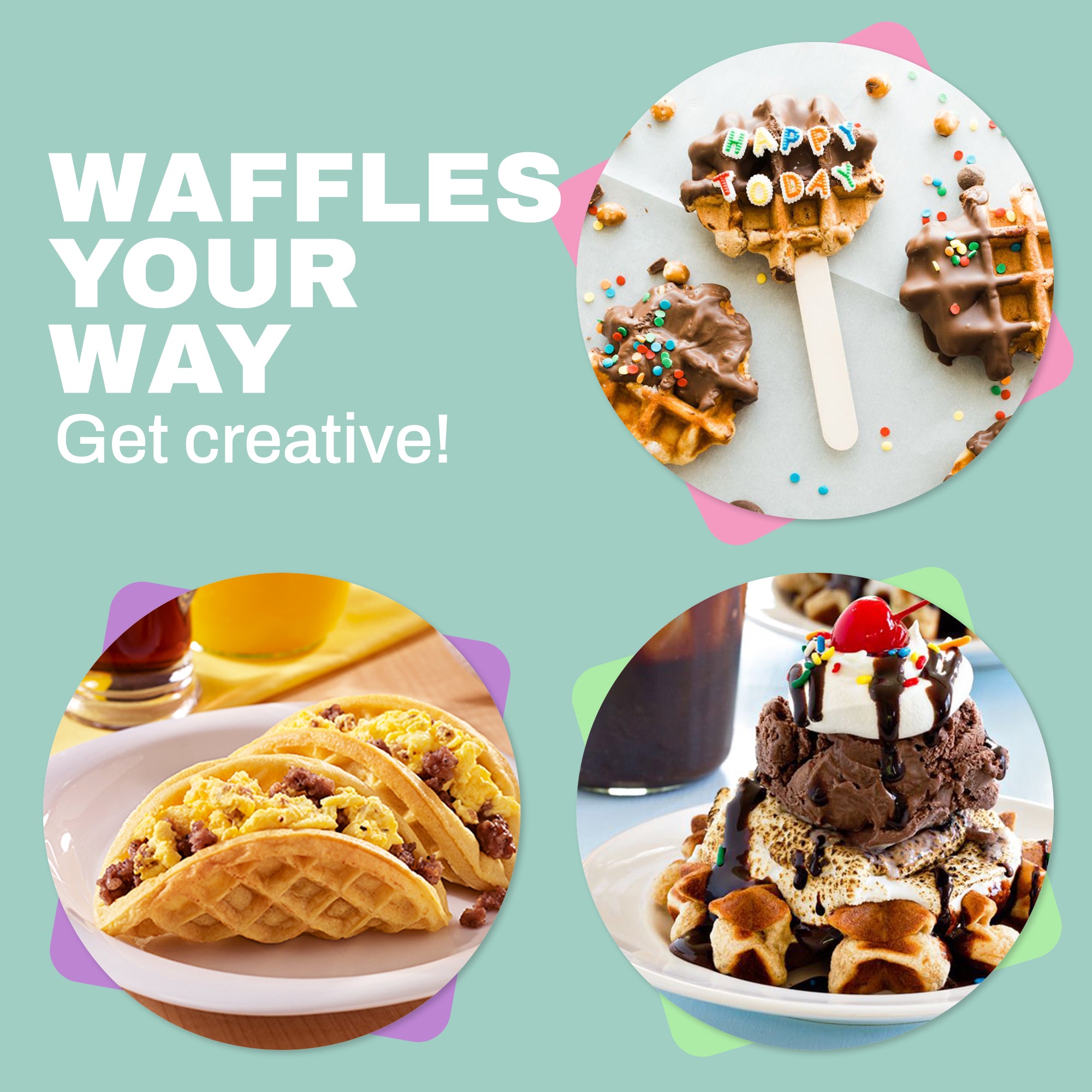 elite-gourmet-waffle-makers-4-mini-waffeleisen-antihaft image 5