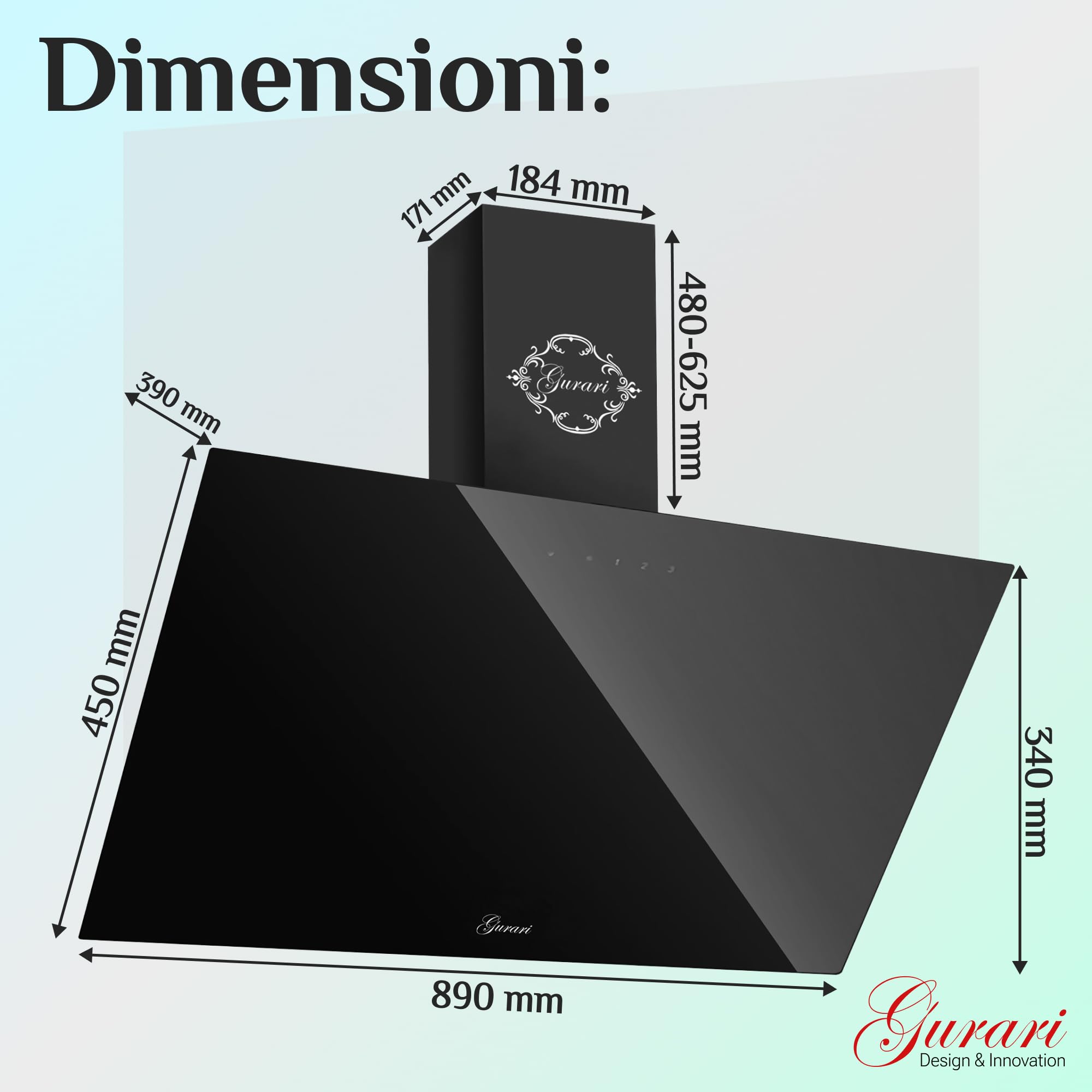 gurari-gch-286-bl-9-prime-dunstabzugshaube-90-cm-schwarz-eek-a image 4