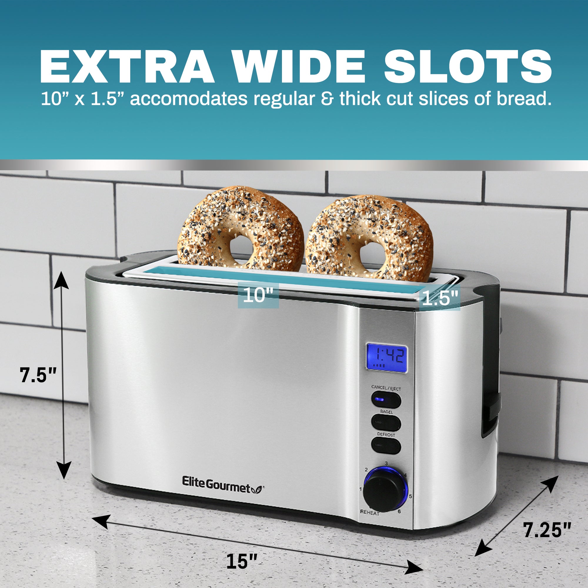 elite-gourmet-toaster-4-scheiben-langschlitz-6-stufen image 8