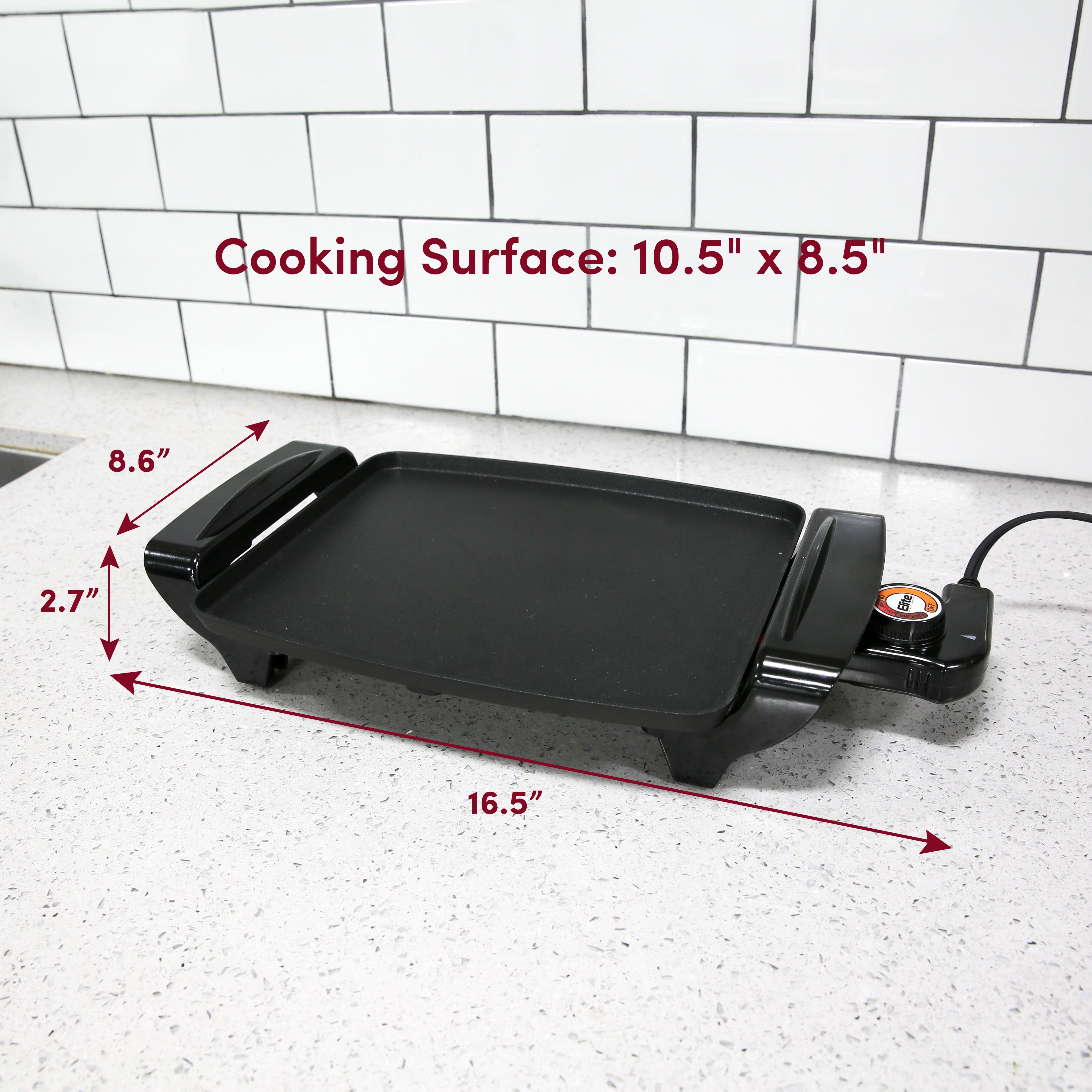 elite-gourmet-10-5-nonstick-grillplatte-elektrisch-26cm image 7