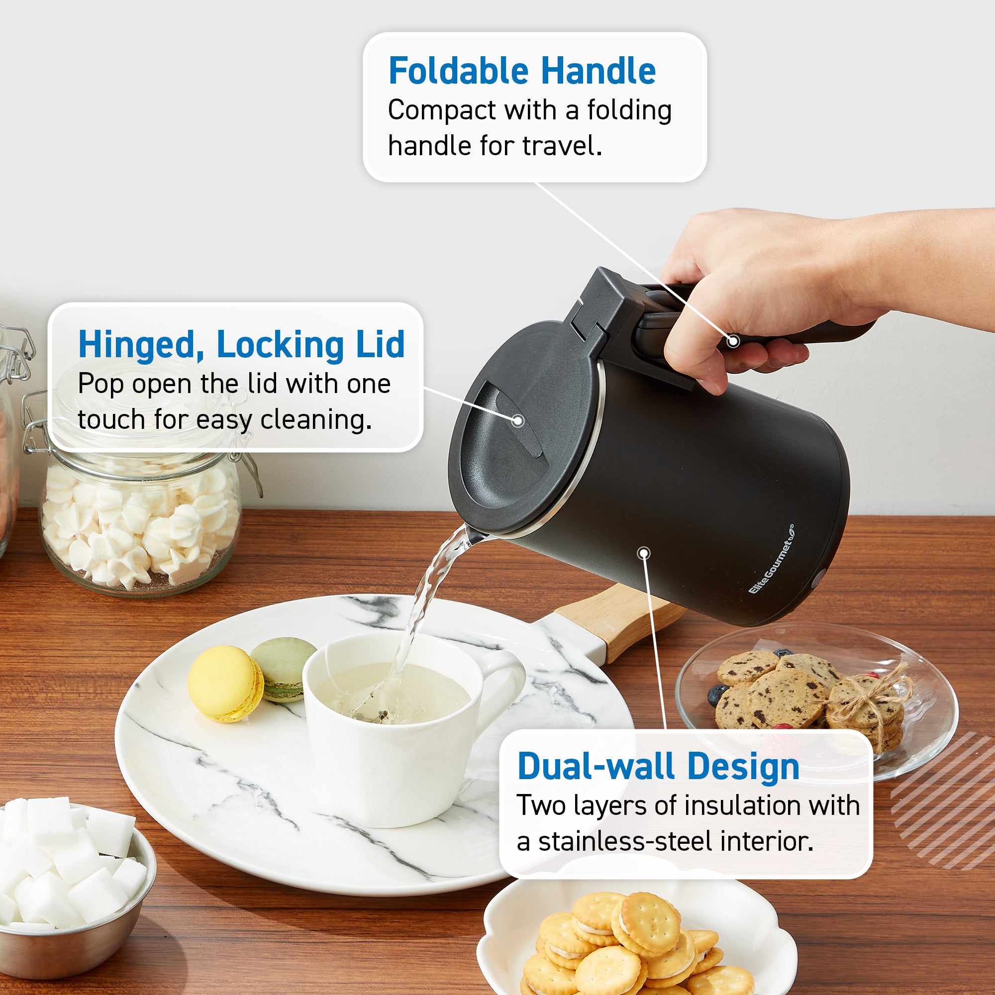 elite-gourmet-reisewasserkocher-0-6l-dual-edelstahl image 2