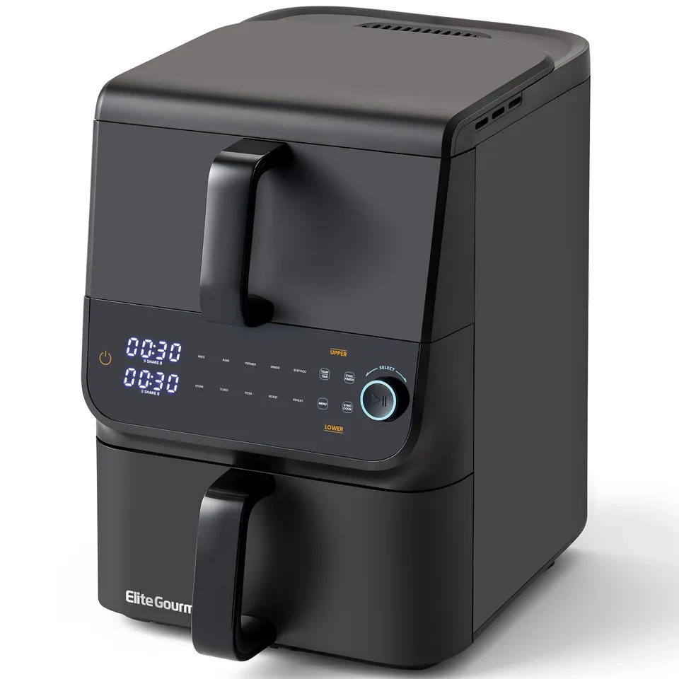 elite-gourmet-air-fryers-10-5-qt-hei-luftfritteuse-doppel image 1