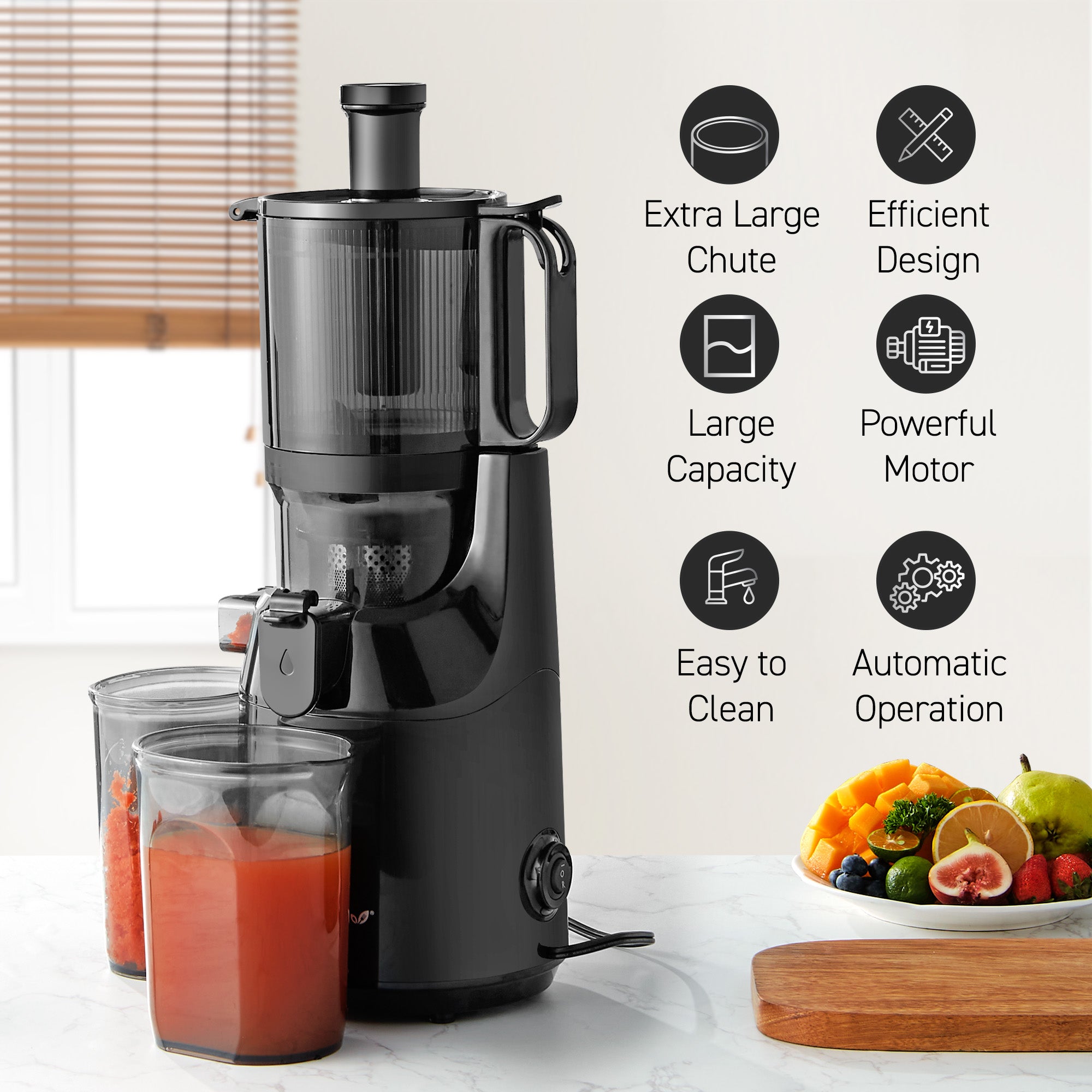 elite-gourmet-ejx320-slow-juicer-entsafter-5-2-zoll image 2