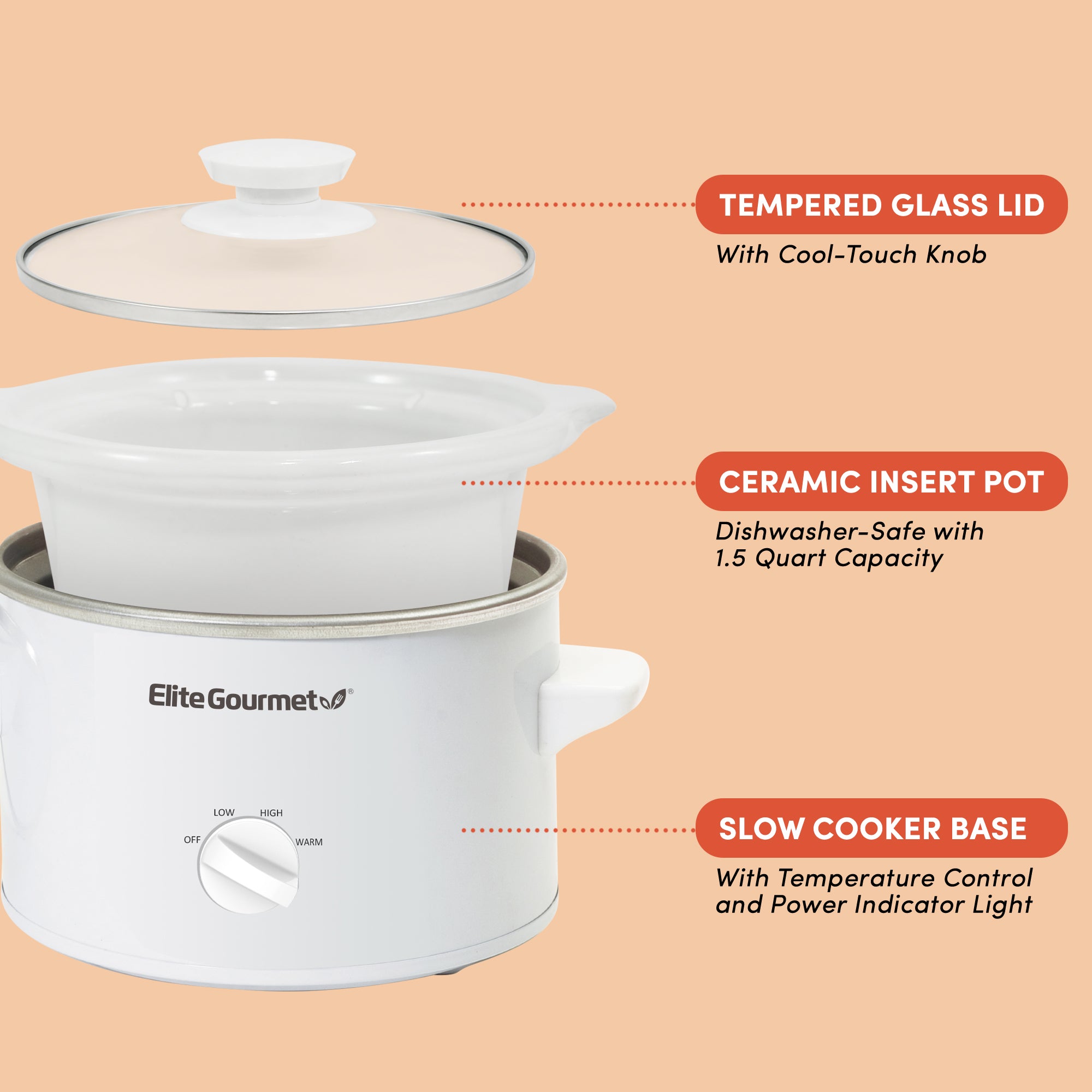 elite-gourmet-slow-cookers-1-5qt-slow-cooker-wei-mit-glasdeckel image 5