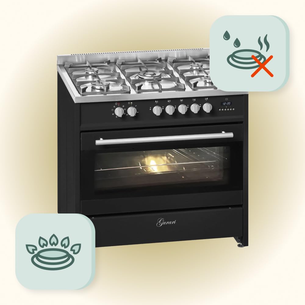 gurari-gch-e-911-bl-gasherd-90cm-schwarz-121l-wok image 2
