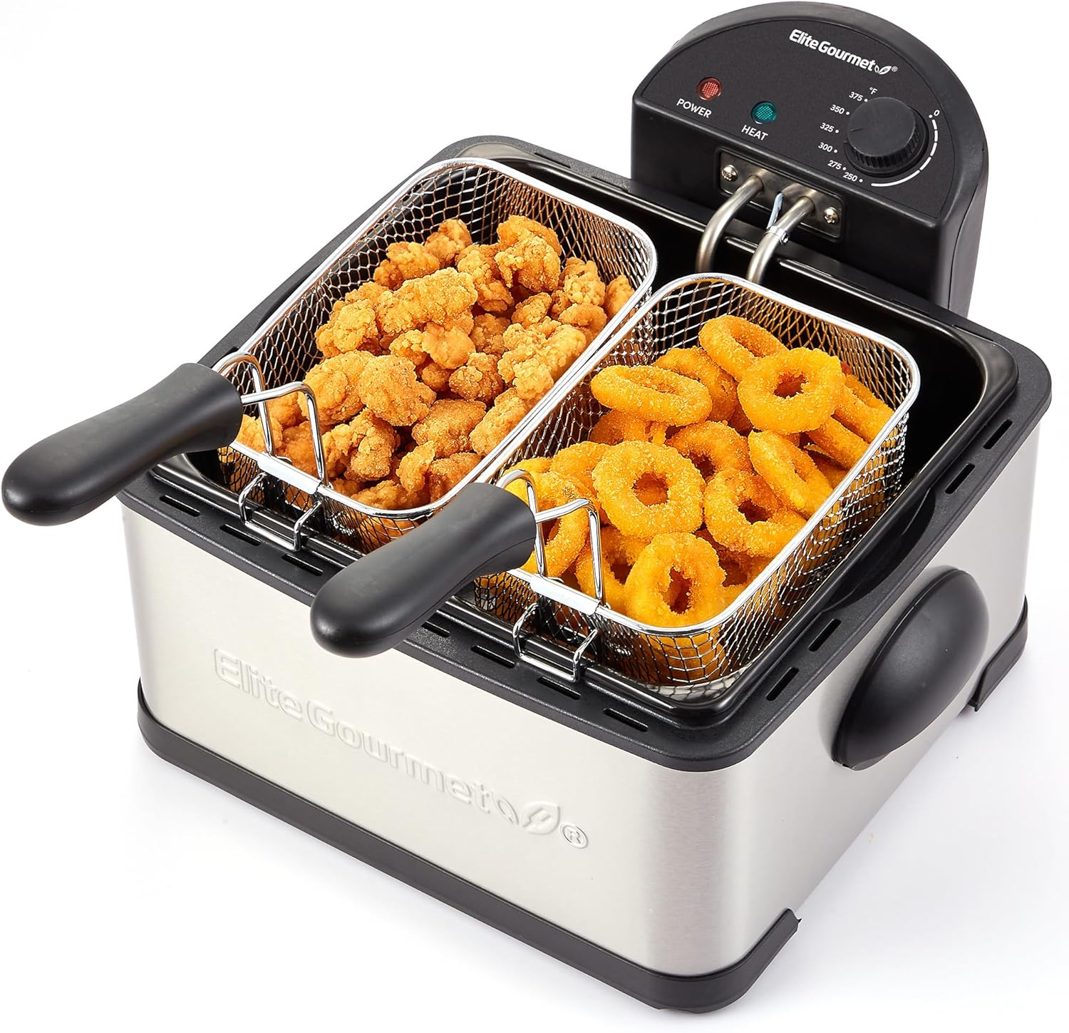 elite-gourmet-doppel-fritteuse-3-8-l-edelstahl-1700-w image 1