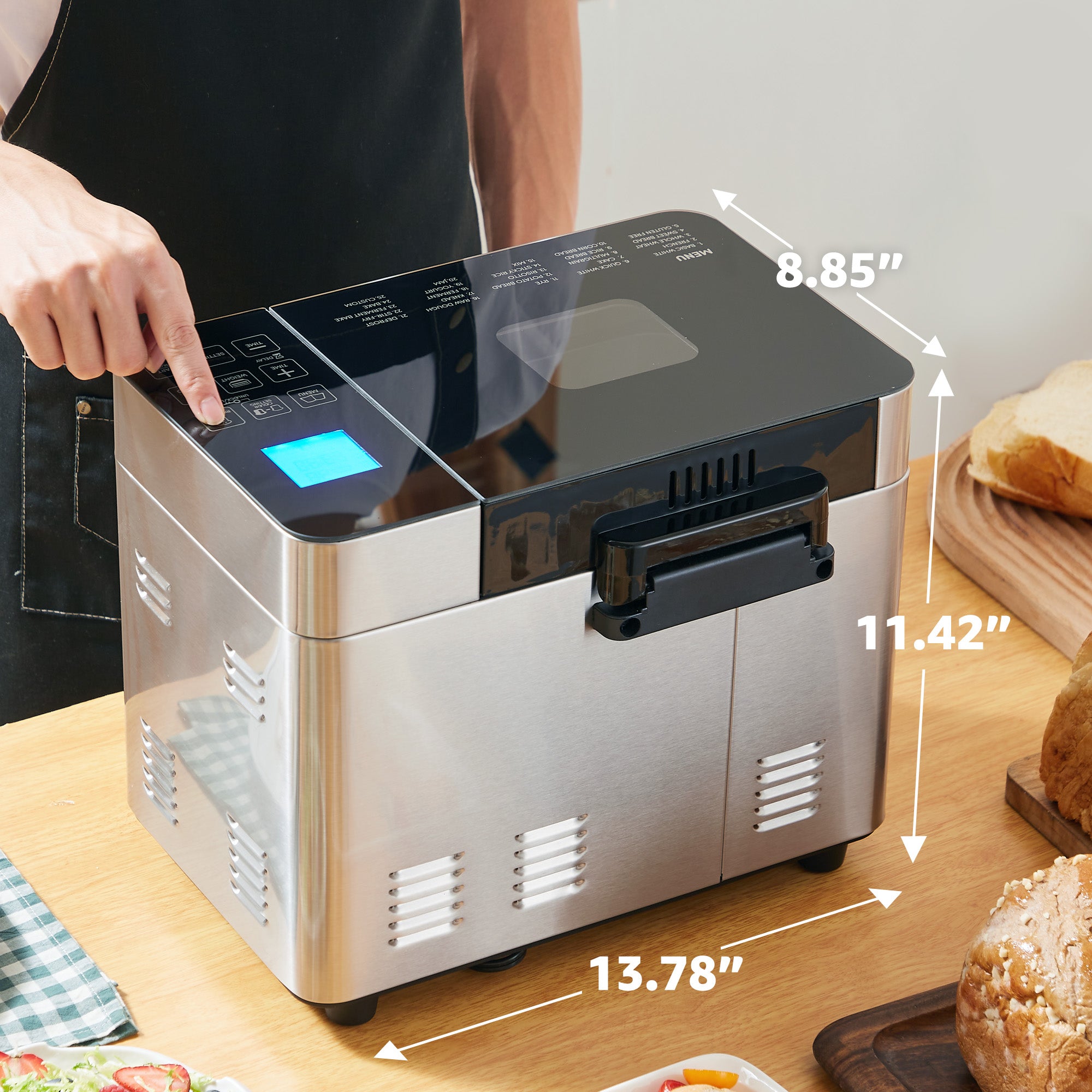 elite-gourmet-bread-maker-2-lb-brotbackautomat-edelstahl image 5