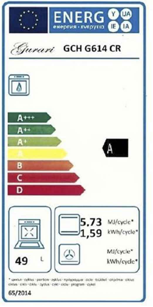 gurari-gch-g-614-cr-gasherd-60-cm-creme-mit-gasbackofen image 3