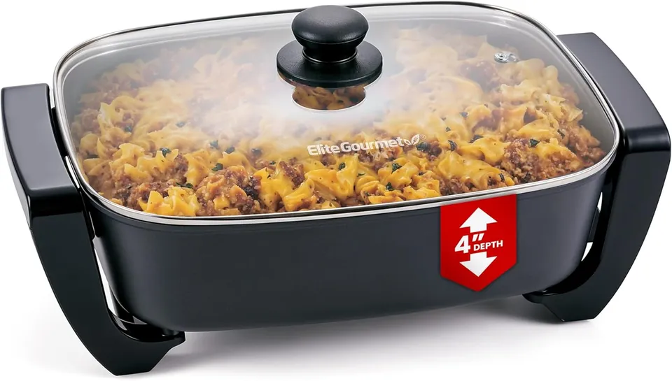 elite-gourmet-ceralast-elektropfanne-15-tief-keramik-pfas-frei image 1