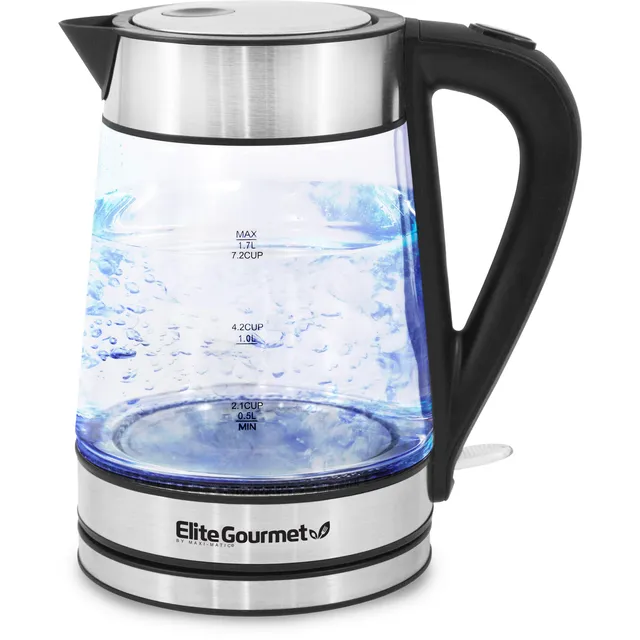 elite-gourmet-electric-kettles-1-7l-wasserkocher-glas-1-7l image 1