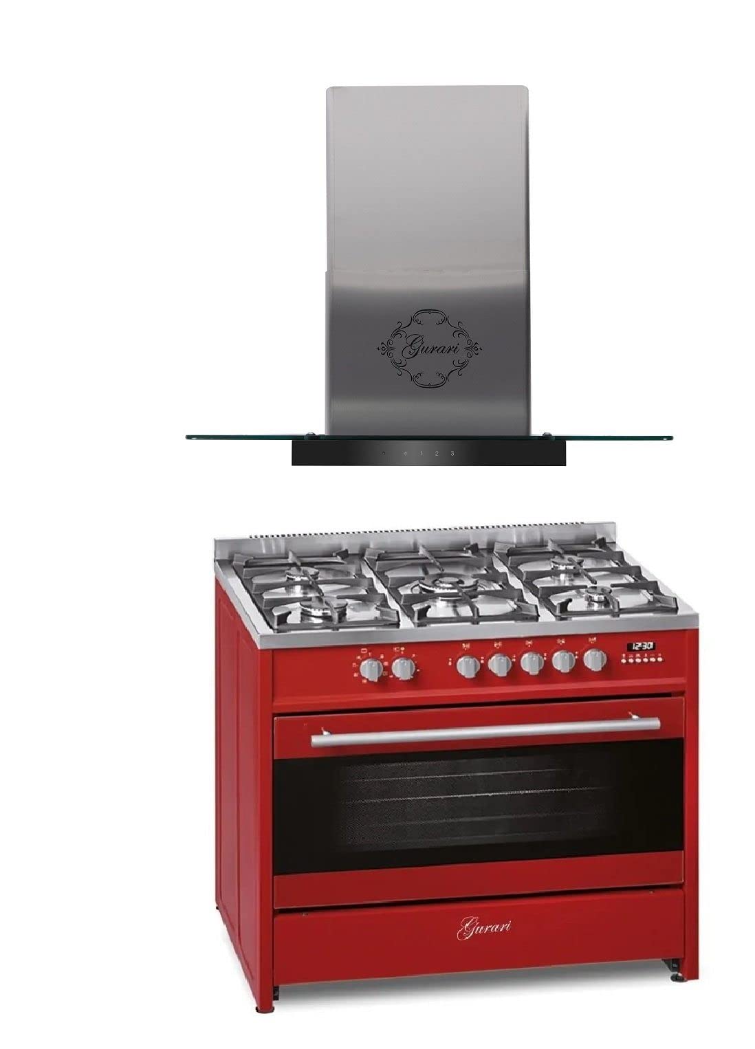 gurari-gch-e-911-r-standherd-set-90-cm-mit-wok-adapter image 1